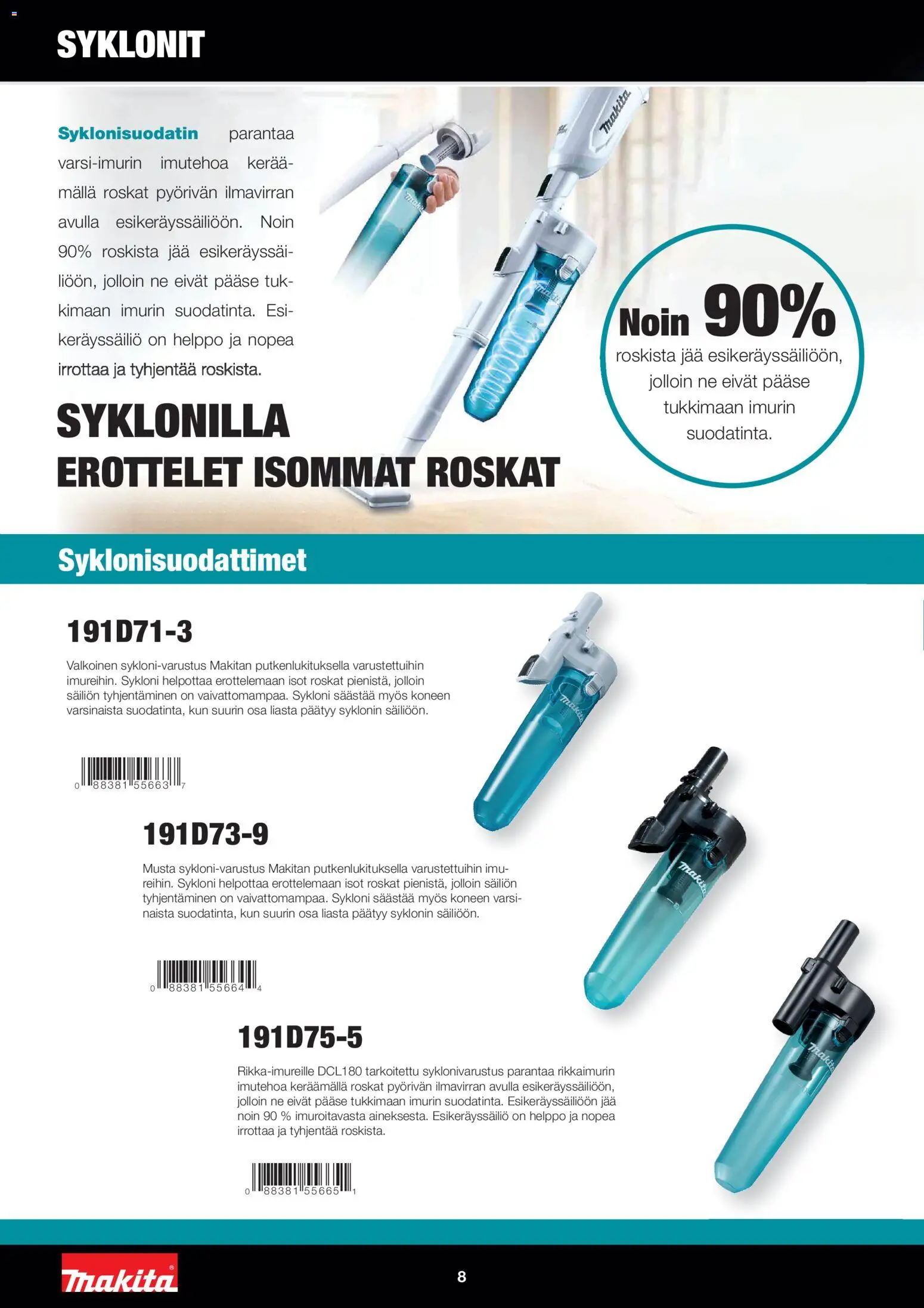 Makita tarjoukset – voimassa 01.12.2025 alkaen | Sivu: 8