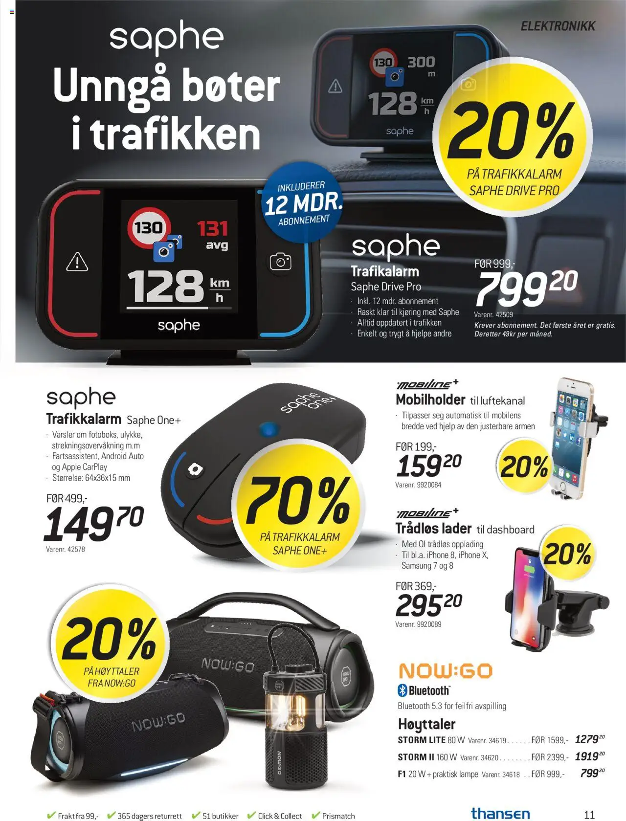  | Side: 11 | Produkter: Høyttaler, Lampe