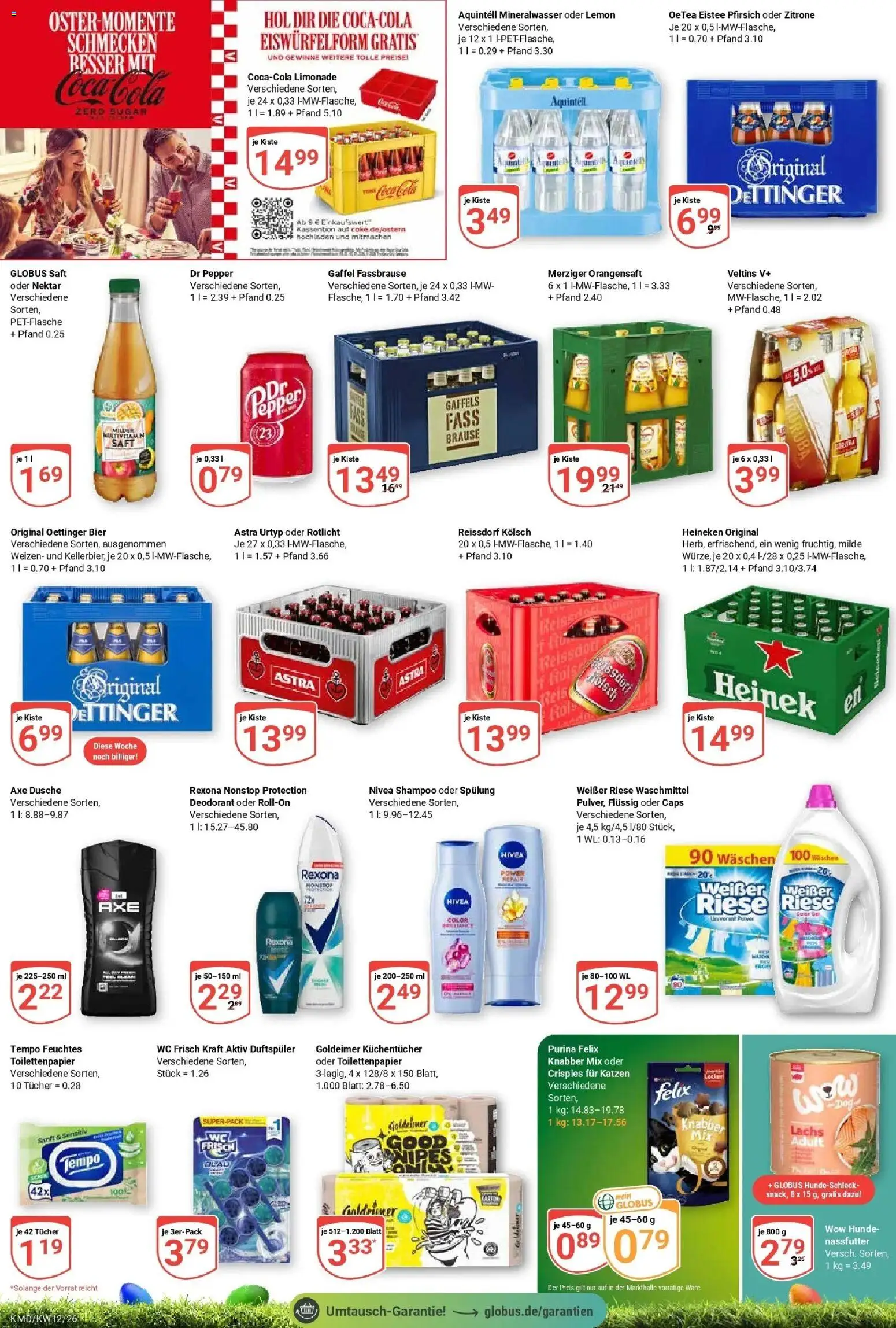 Globus prospekt Köln	 – gültig ab 16.03.2026 | Seite: 5 | Produkte: Coca cola, Astra, Lachs, Waschmittel