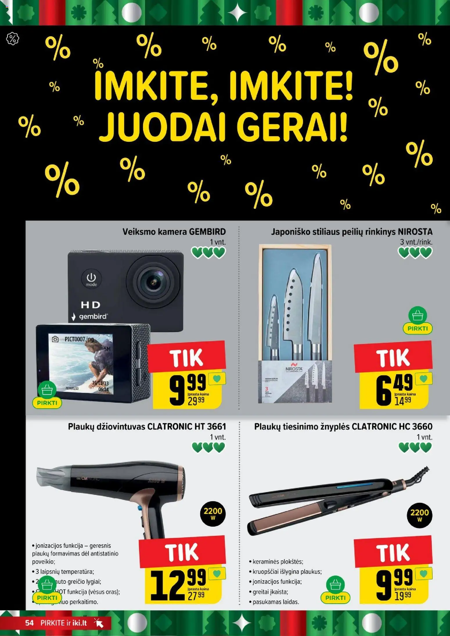 IKI akcijos nuo 17.11.2025 | Puslapis: 54 | Prekių: Kamera