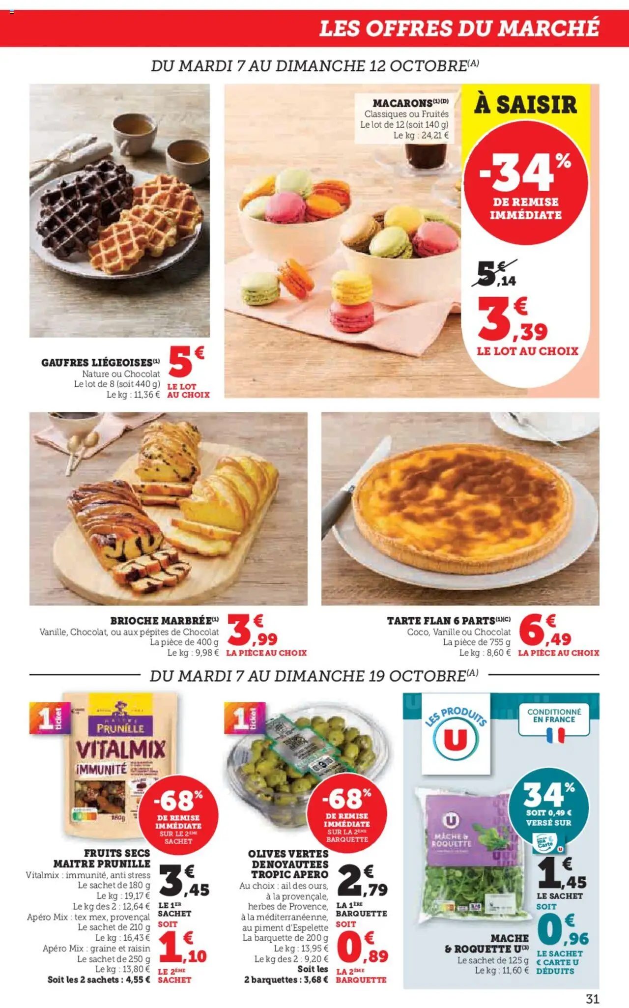 {H1} | Page: 31 | Produits: Ail, Chocolat, Gaufres, Fruits secs