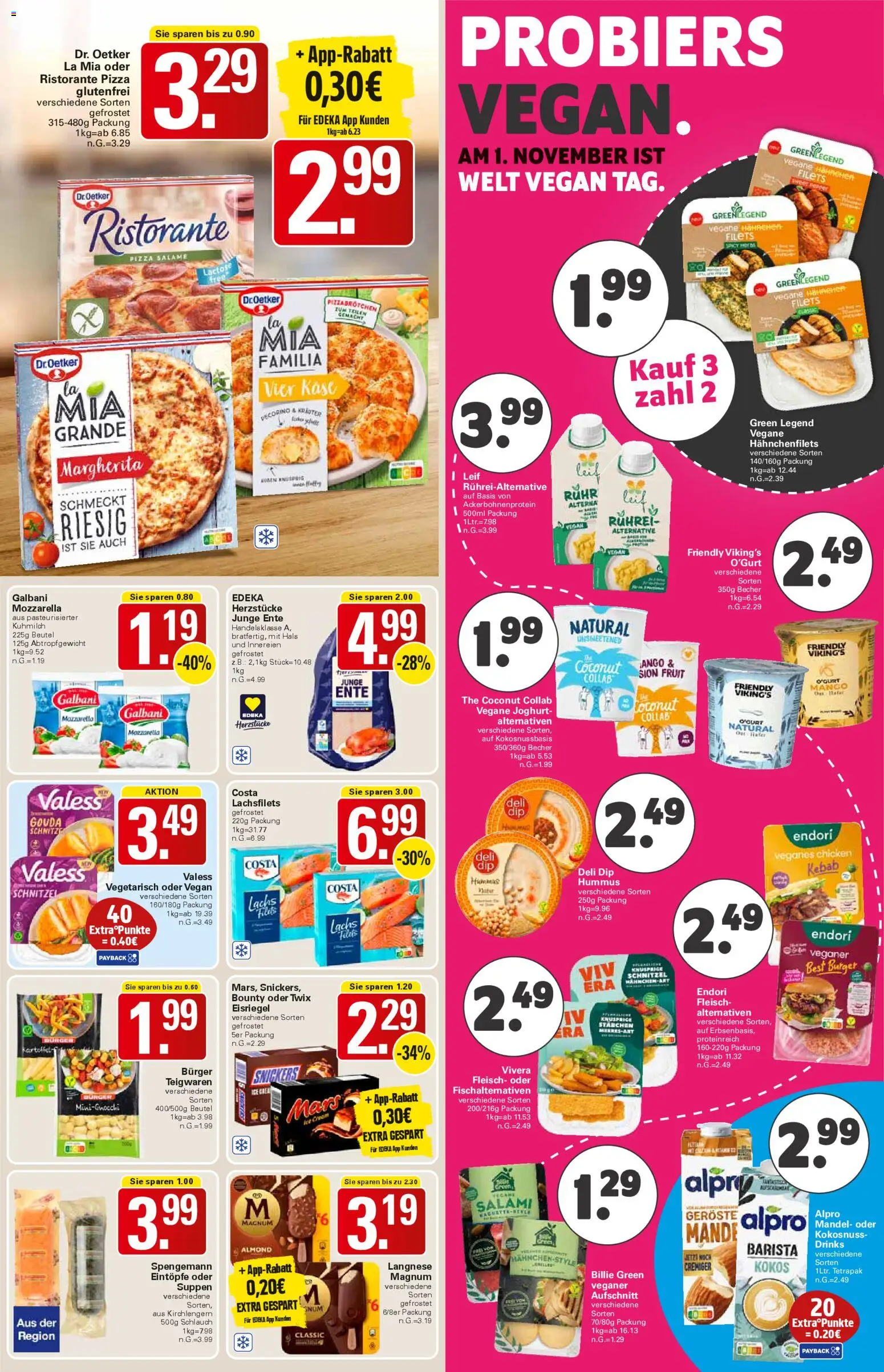 WEZ Prospekt – gültig ab 27.10.2025 | Seite: 9 | Produkte: Ristorante, Joghurt, Twix, Ente
