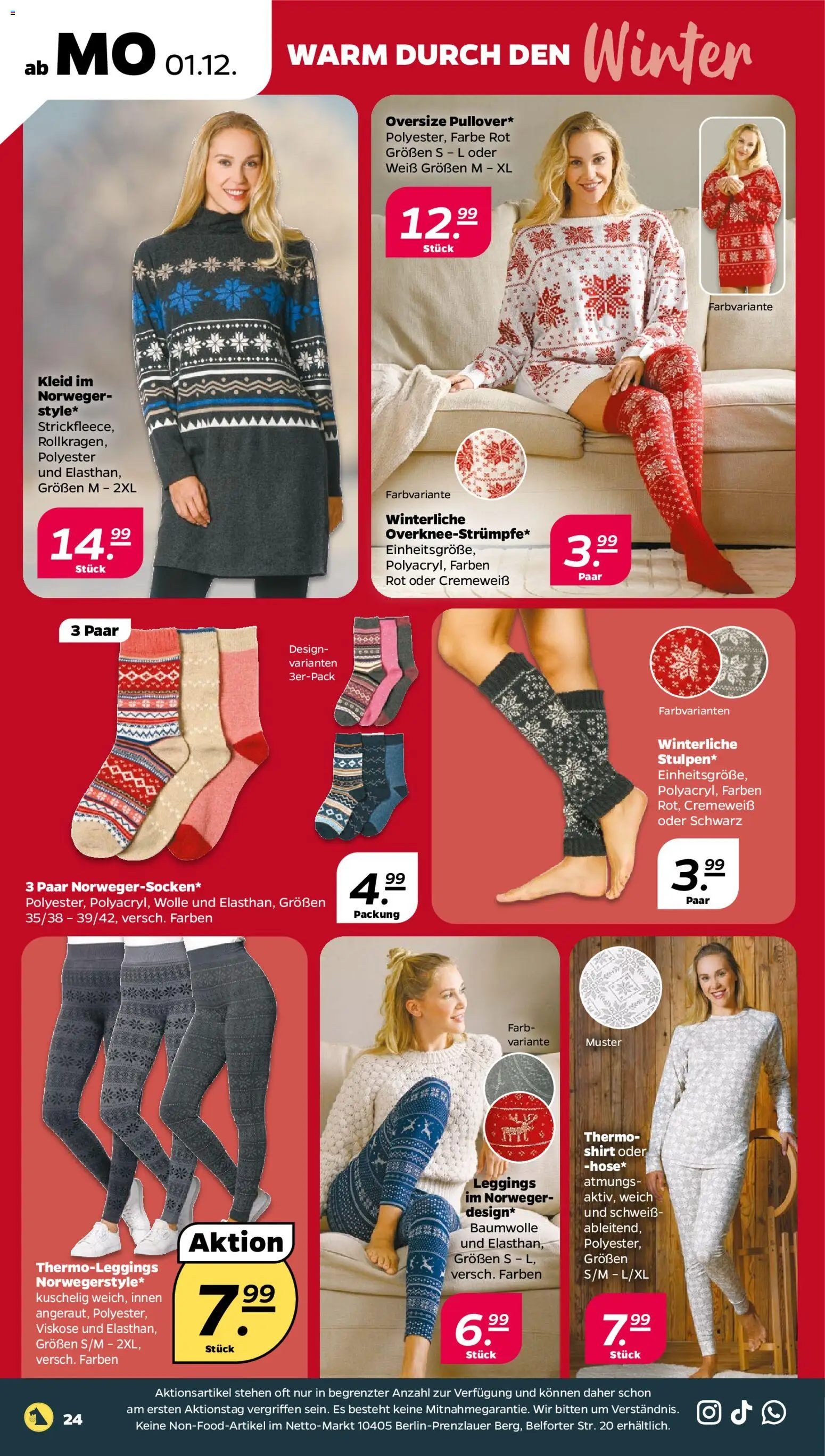 Netto Prospekt 	 – gültig ab 01.12.2025 | Seite: 26 | Produkte: Shirt, Leggings, Kleid
