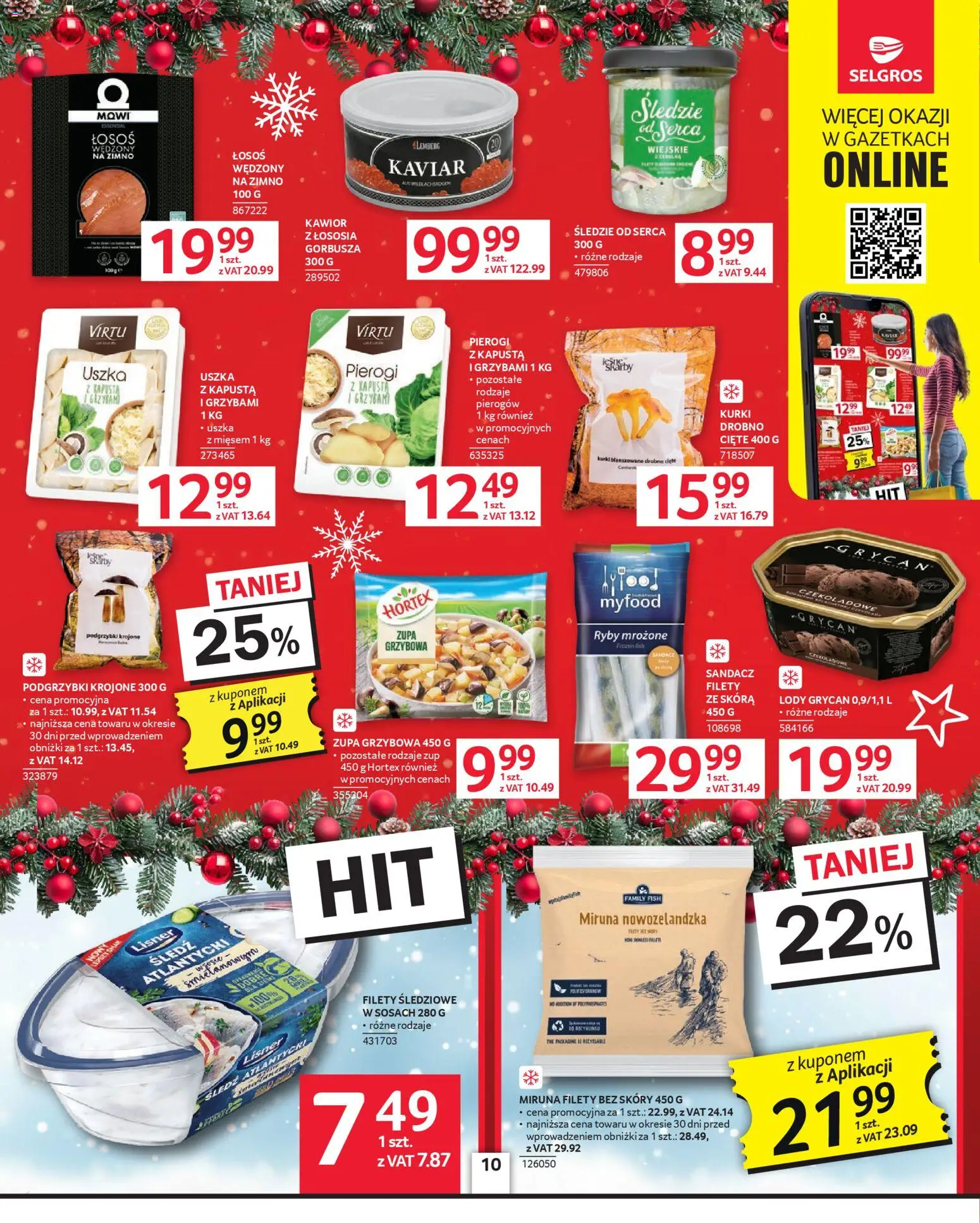 Selgros cash&carry Gazetka od 04.12.2025 | Strona: 10 | Produkty: Kapusta, Sandacz, Zupa, Lody