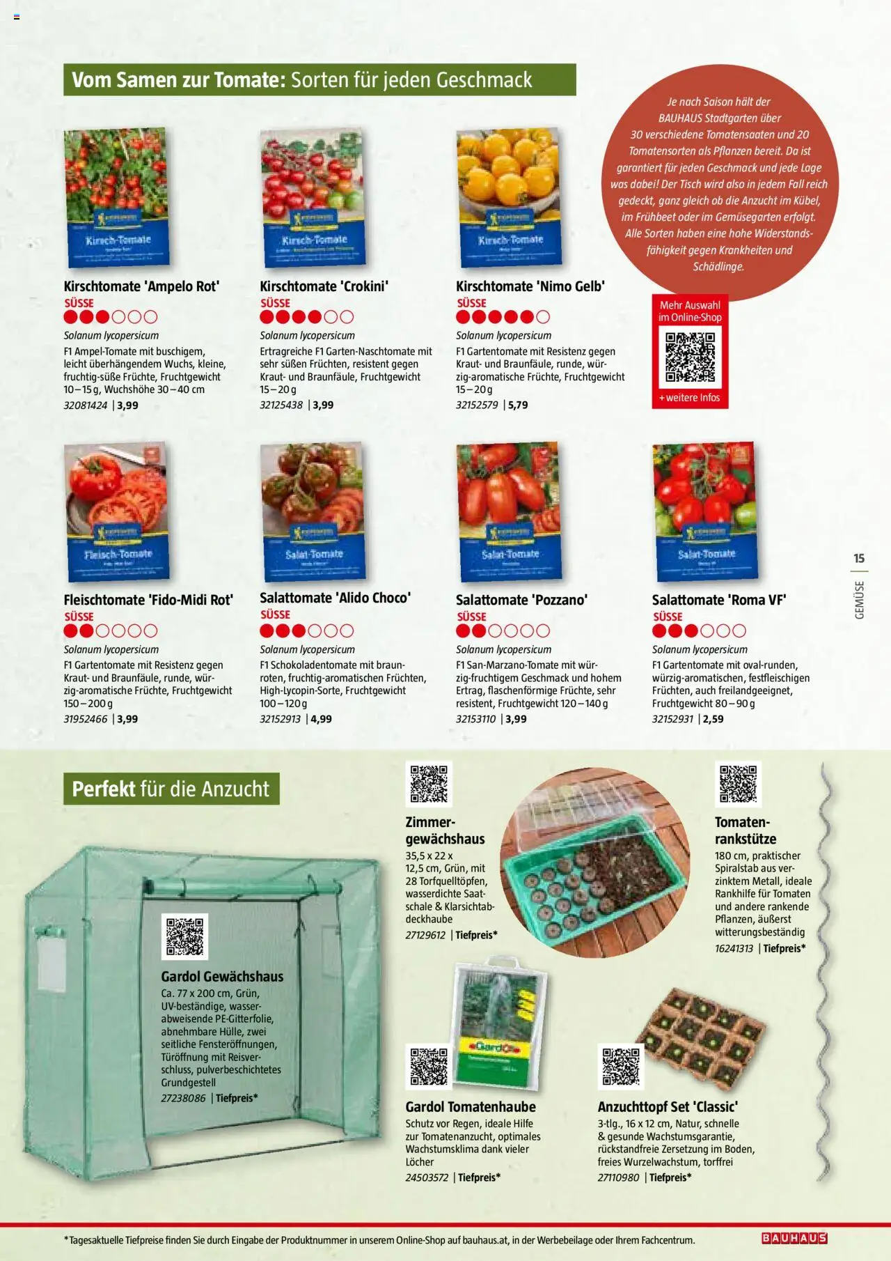 Bauhaus Reiche Ernte Magazin 2025 gültig ab 01.07.2025 | Seite: 15 | Produkte: Wasser, Gemüse, Kraut, Tisch