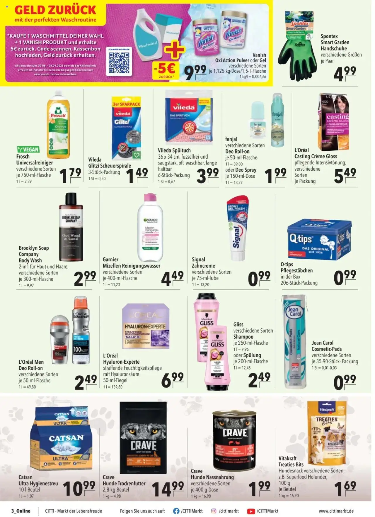 CITTI Tilbudsavis gyldig fra 13.08.2025 | Side: 16 | Produkter: Shampoo, Creme