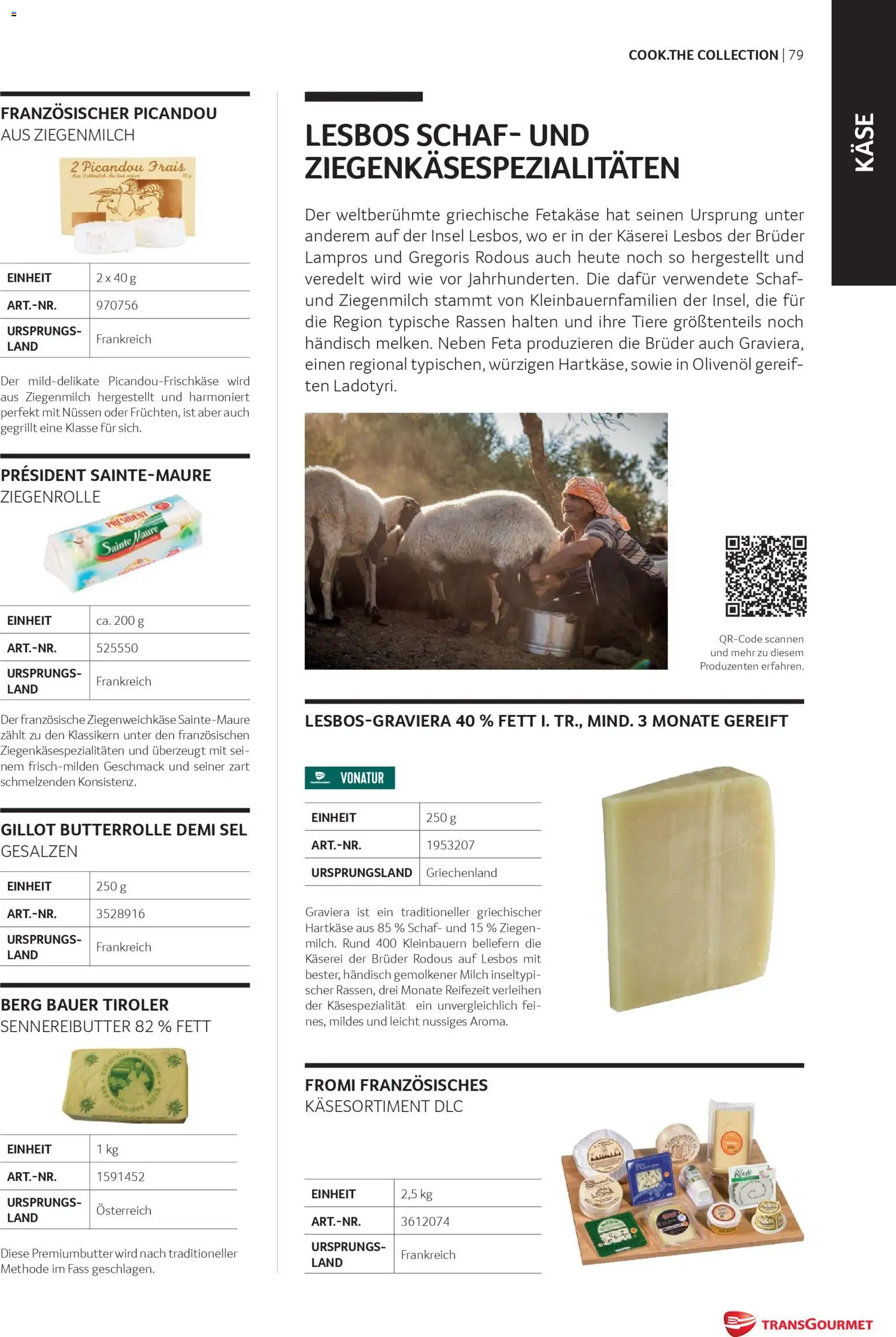 Transgourmet Cook Look-Book gültig ab 08.04.2026 | Seite: 79 | Produkte: Milch, Käse