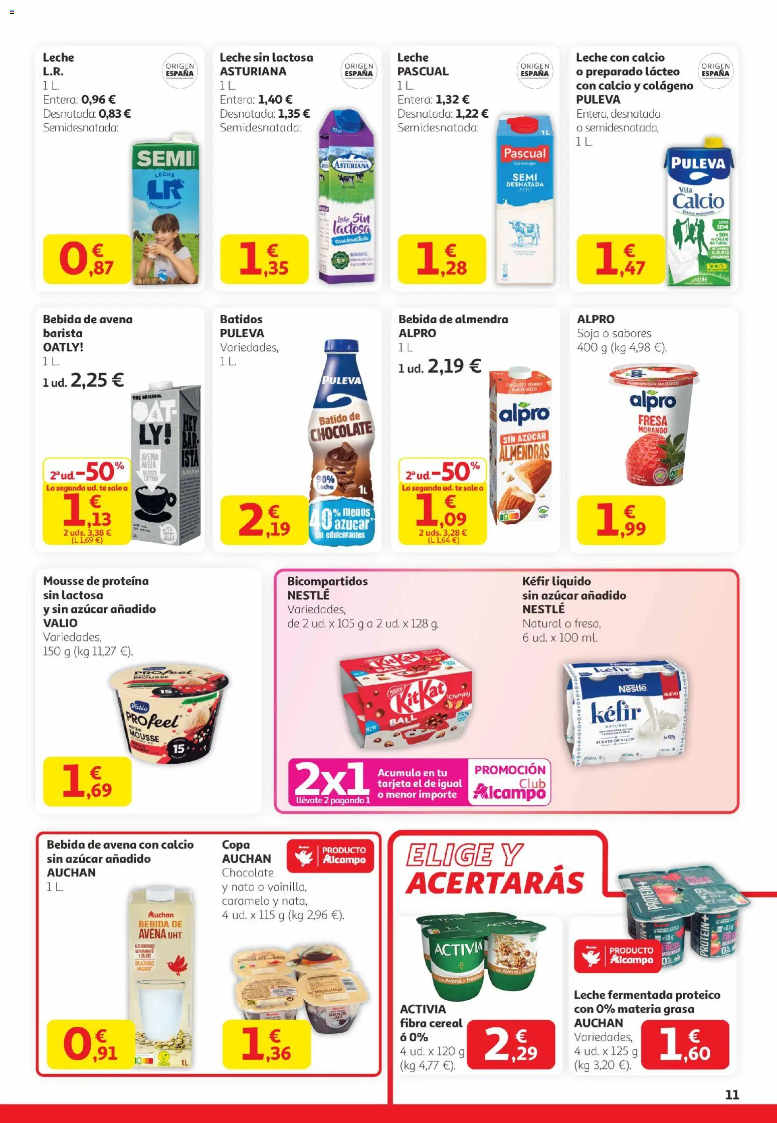 Alcampo -  Canarias │ válido desde el 29.01.2026 | Página: 11 | Productos: Πισίνα, Chocolate, Té, Bebida de avena