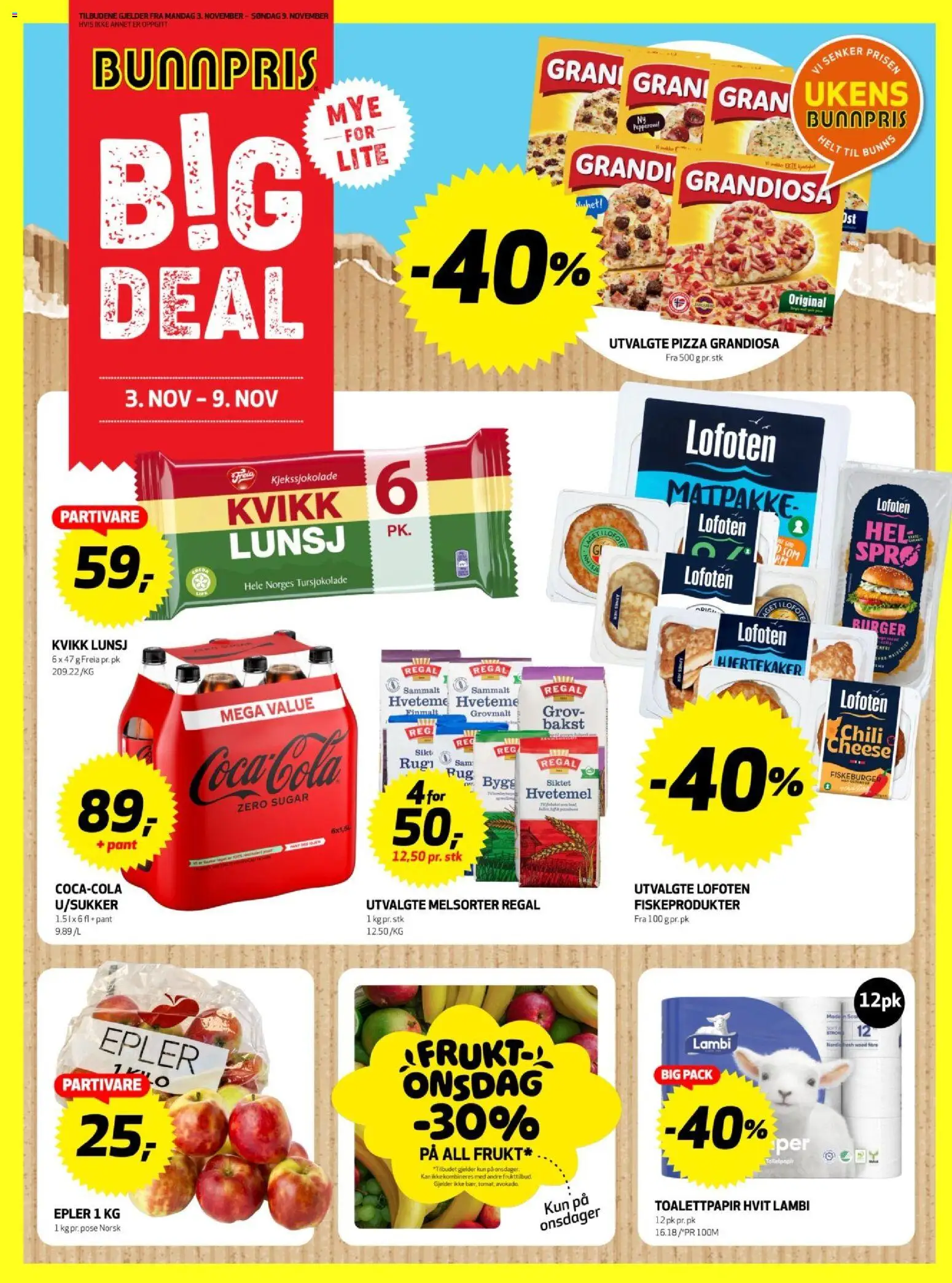 {H1} | Side: 1 | Produkter: Toalettpapir, Pizza, Профіль для гіпсокартону, Кришка