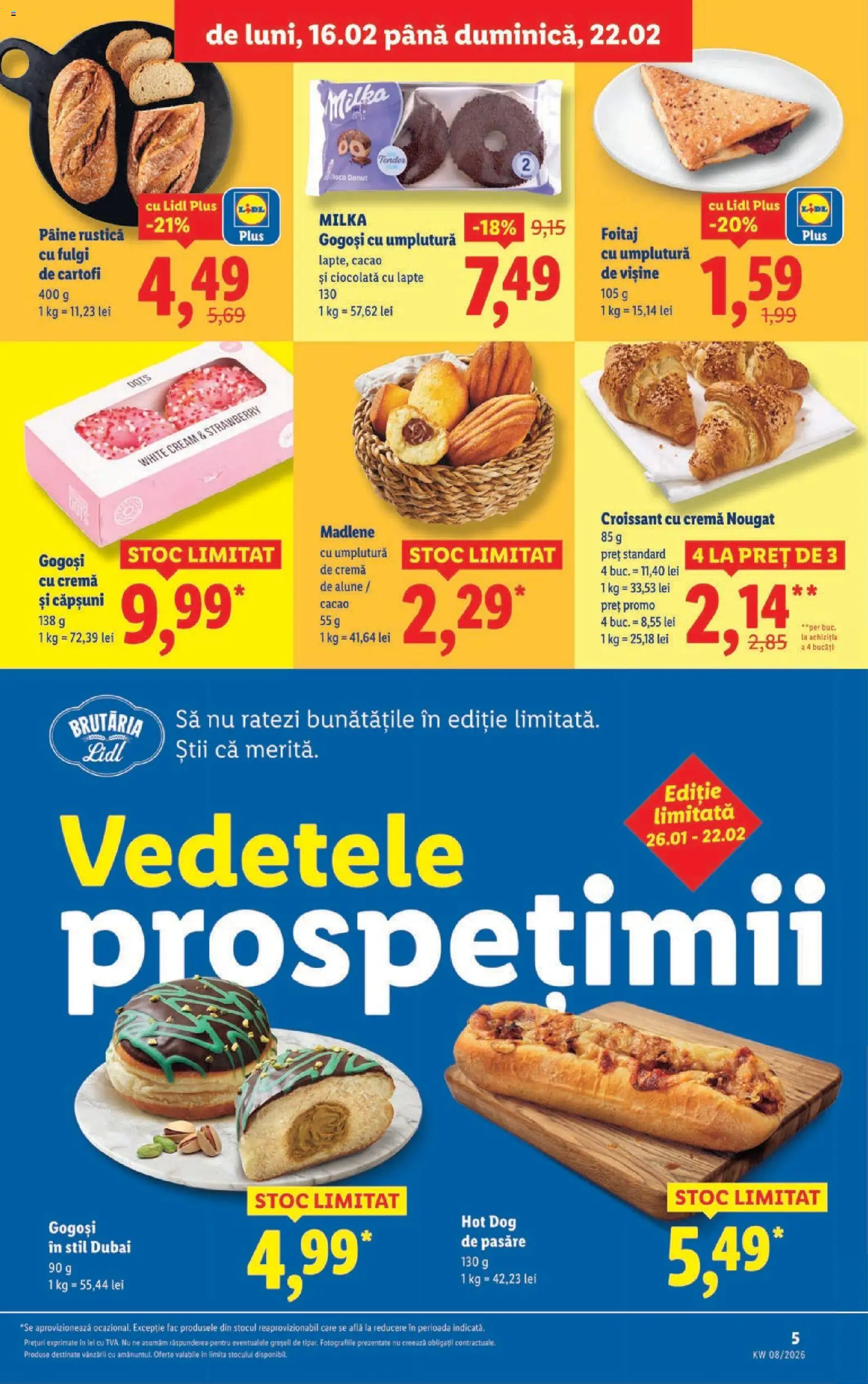 Noul catalog Lidl – valabil de la 16.02.2026 | Pagină: 5 | Produse: Alune, Lapte, Cremă, Cartofi