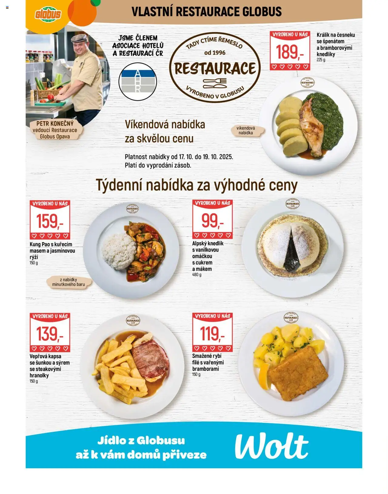 Globus leták - Opava od 15.10.2025 | Strana: 9 | Produkty: Králík, Kung pao, Rýži, File