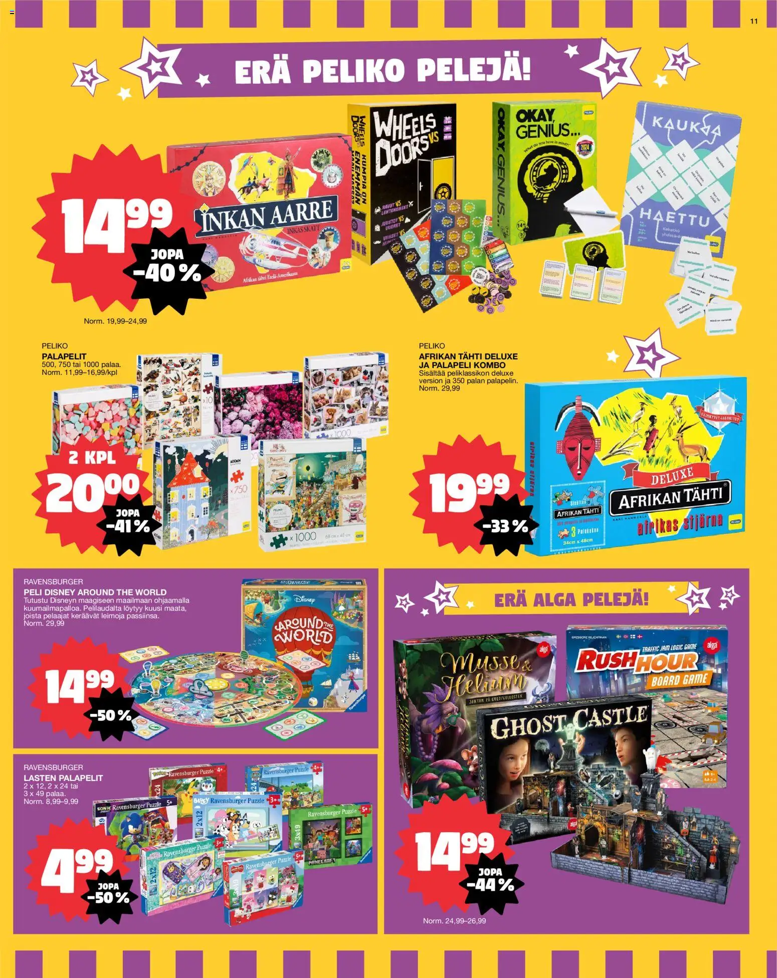 Tokmanni tarjoukset – voimassa 16.02.2026 alkaen | Sivu: 11 | Tuotteet: Palapeli, Peli
