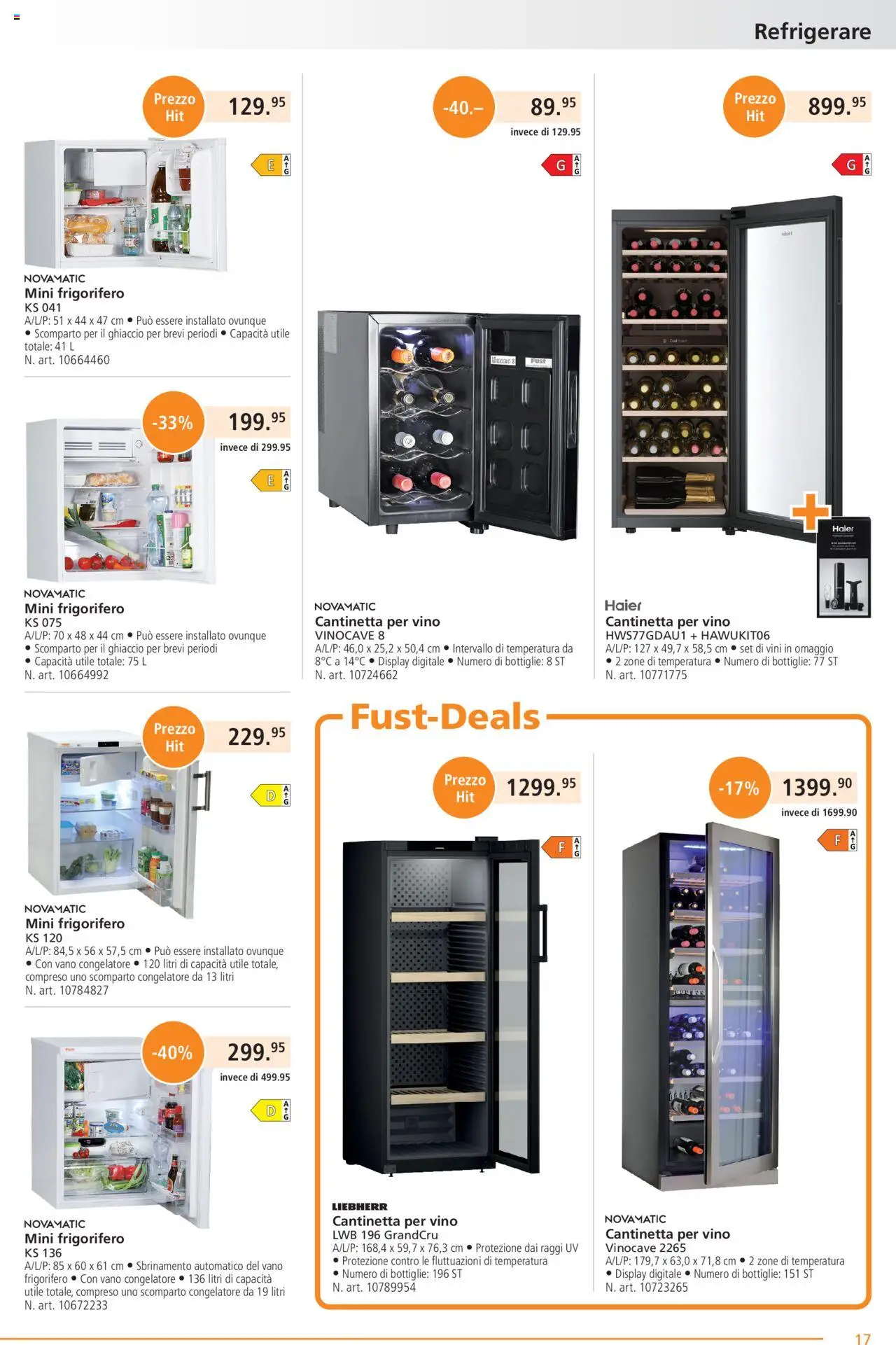 Fust Aktionen IT ab 28.07.2025 | Seite: 17 | Produkte: Liebherr