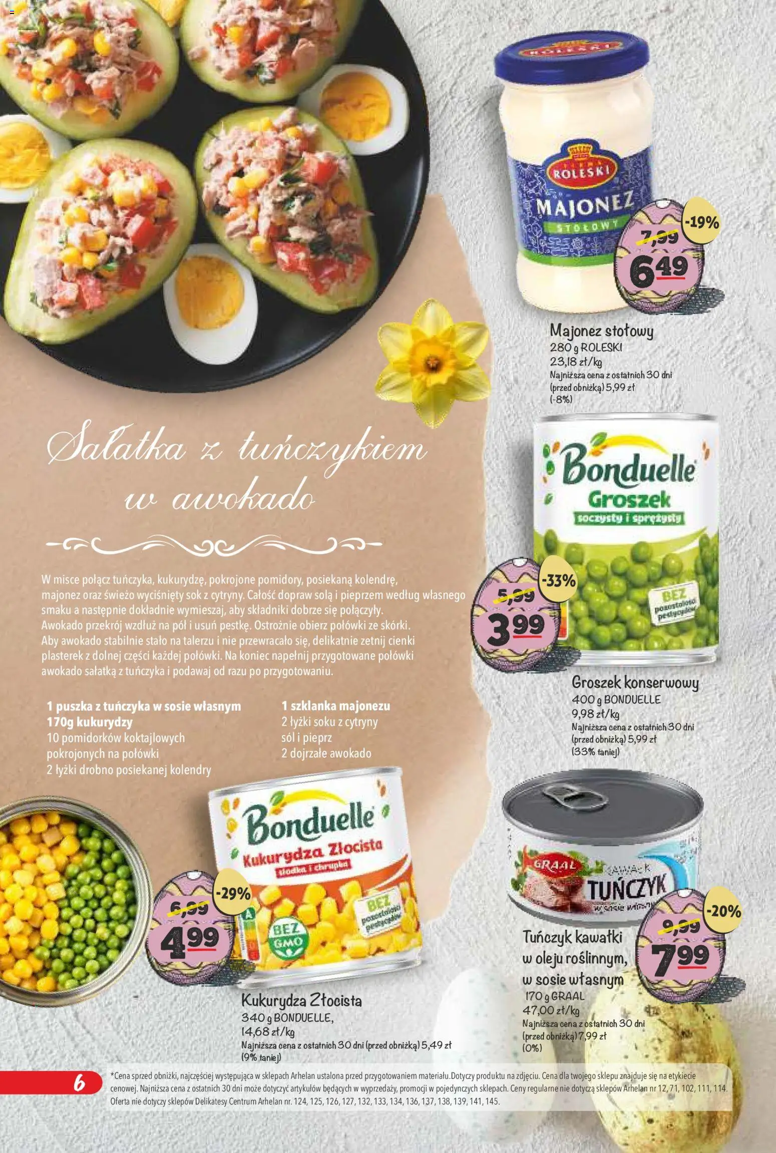 Arhelan gazetka - Smaki Wielkanocy od 20.03.2026 | Strona: 6 | Produkty: Kukurydza, Kawa, Sałatka, Majonez