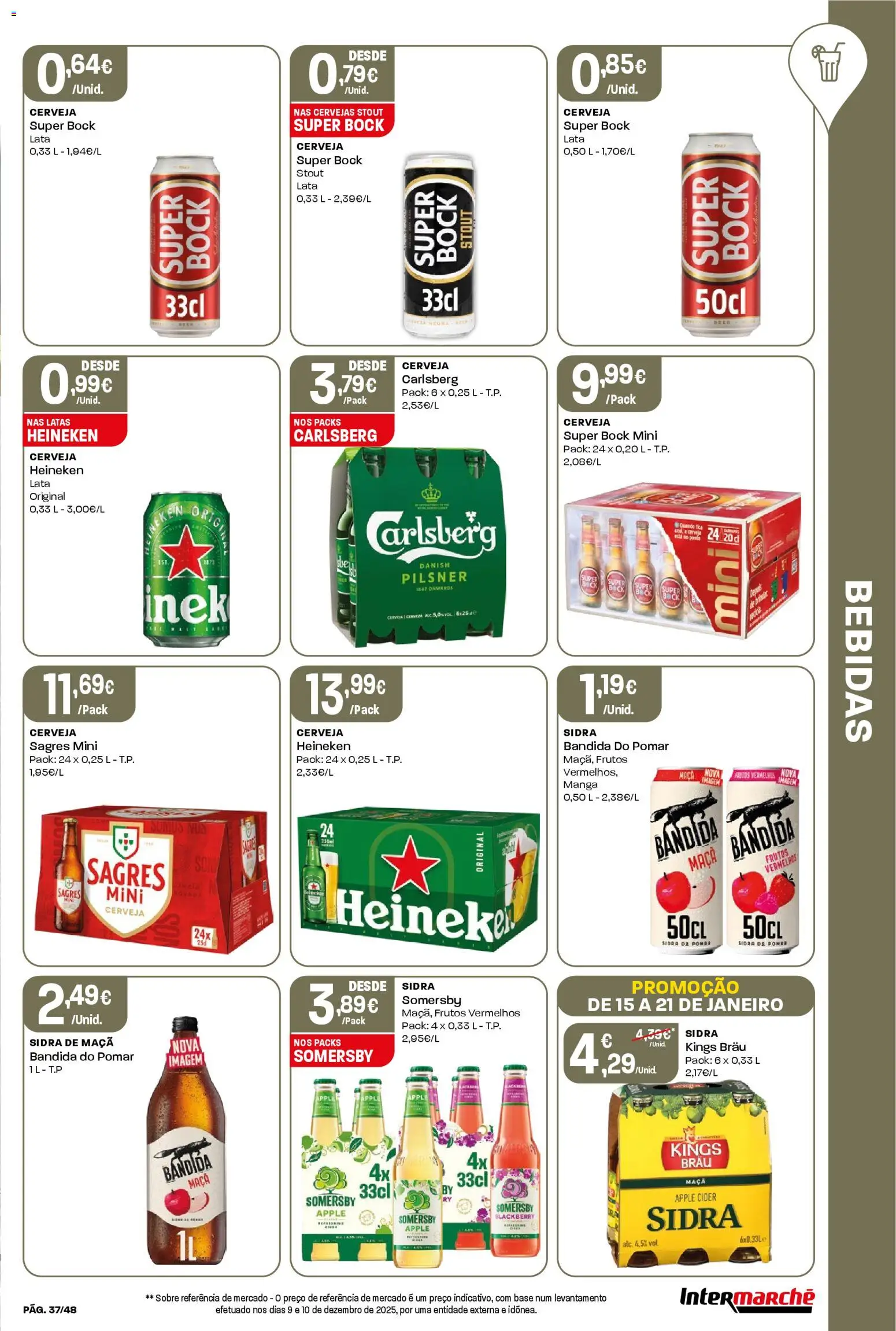 Intermarché folheto │ válido de 15.01.2026 | Página: 37 | Produtos: Super bock, Base, Maça, Somersby
