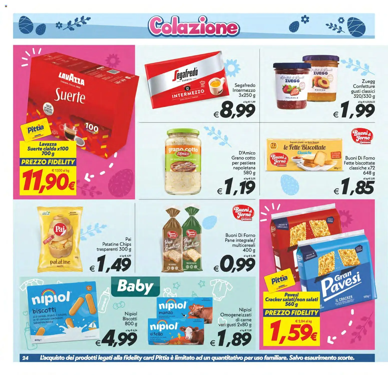 Volantino SuperConveniente del 27.03.2026 | Pagina: 24 | Prodotti: Fragole, Biscotti, Forno, Lavazza