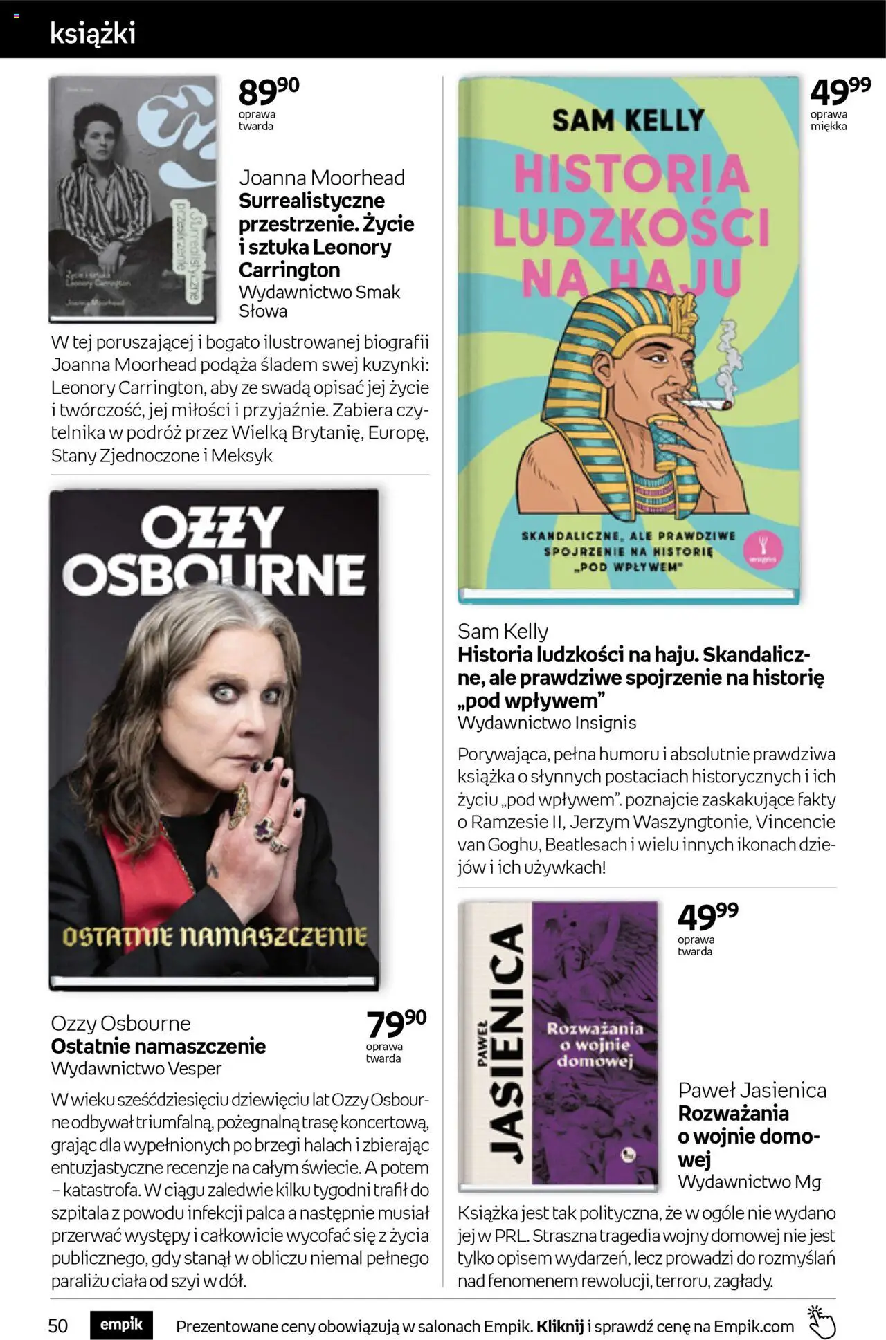 Empik promocje - Tom kultury Książki od 15.10.2025 | Strona: 50 | Produkty: Książki