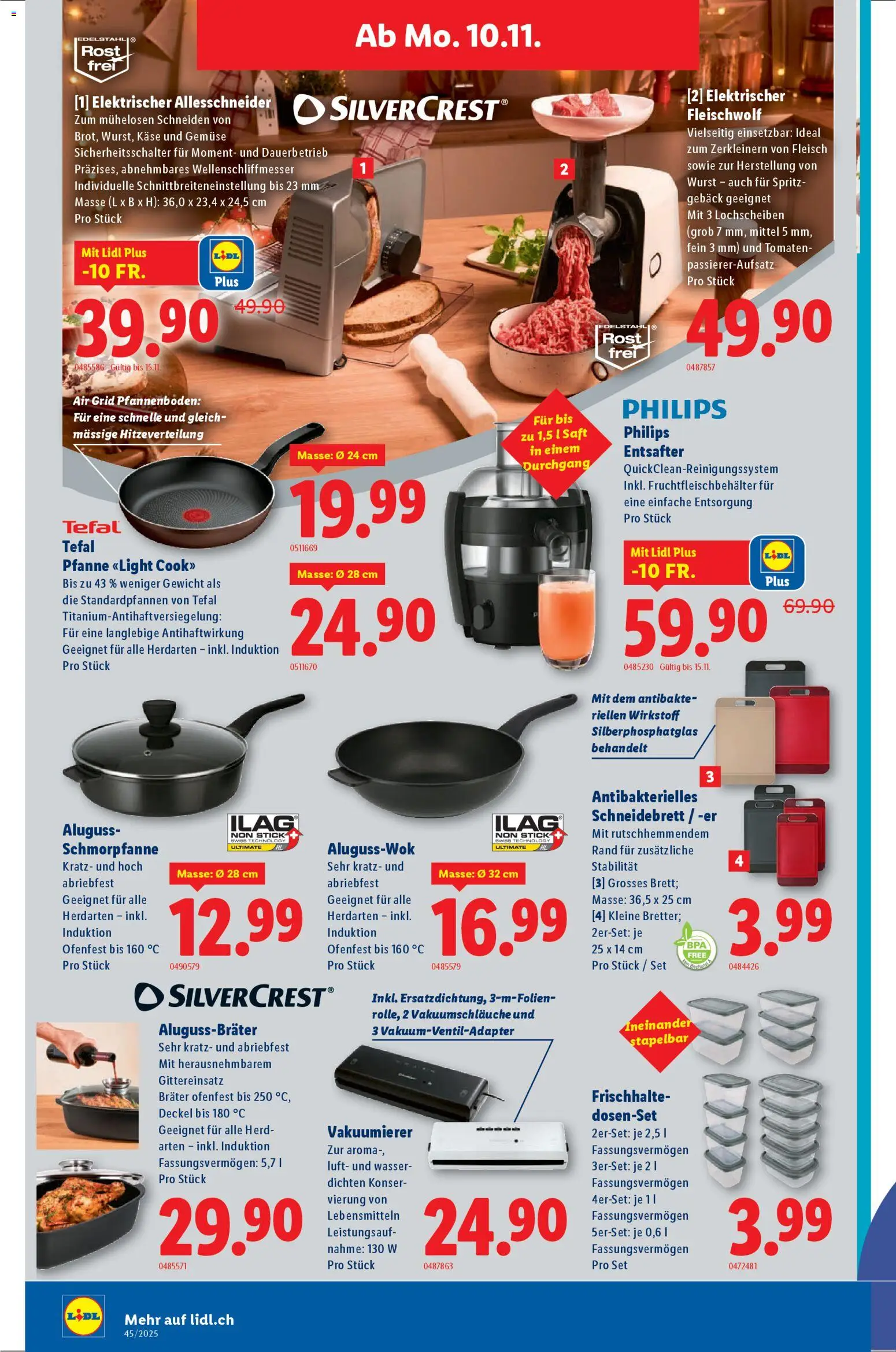 Lidl Aktionen Singles Day lohnt sich – gültig ab 10.11.2025 | Seite: 6 | Produkte: Käse, Saft, Wurst, Philips