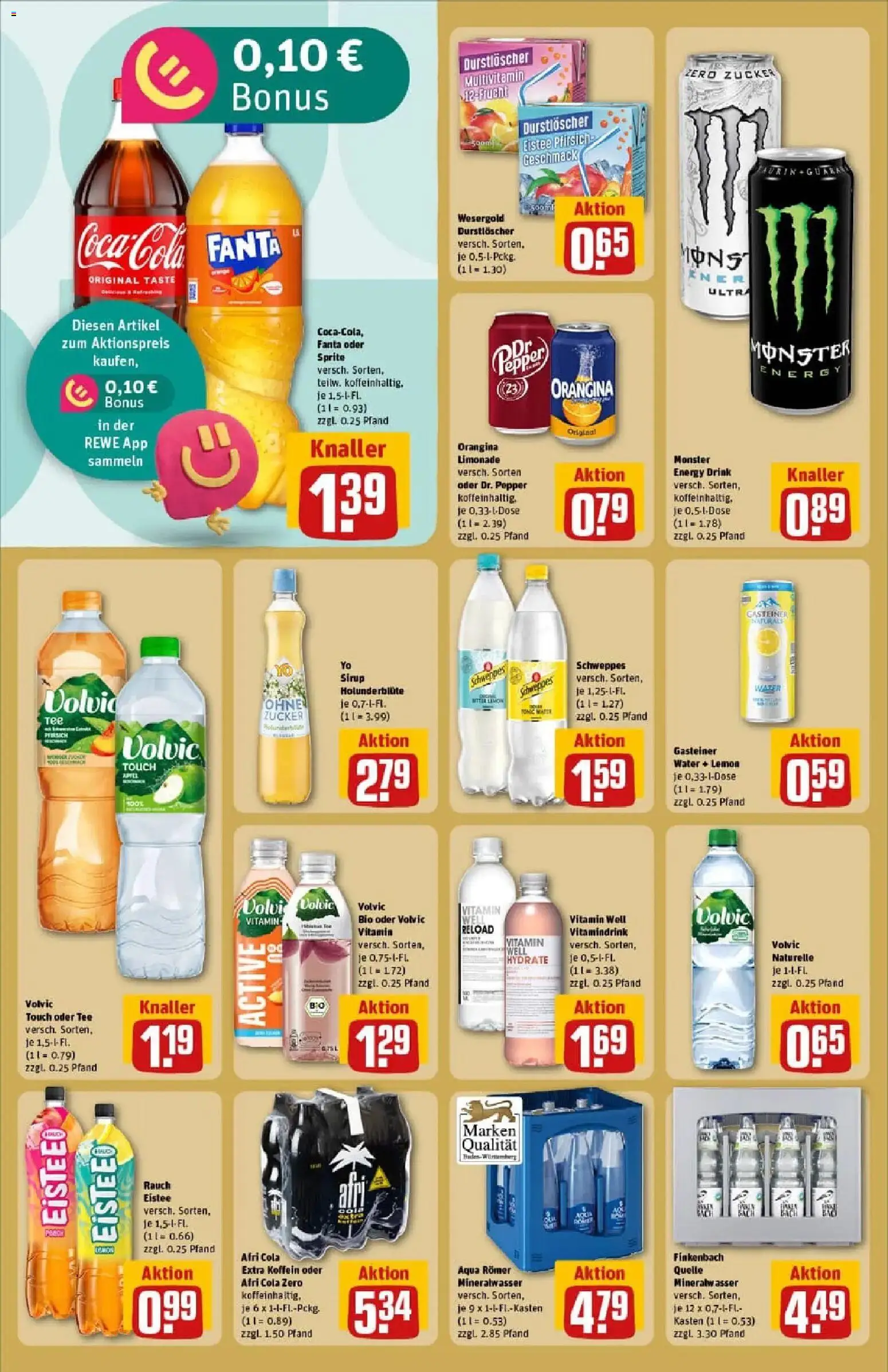 Rewe prospekt Mannheim	 – gültig ab 11.01.2026 | Seite: 18 | Produkte: Durstloscher, Sprite, Cola, Volvic
