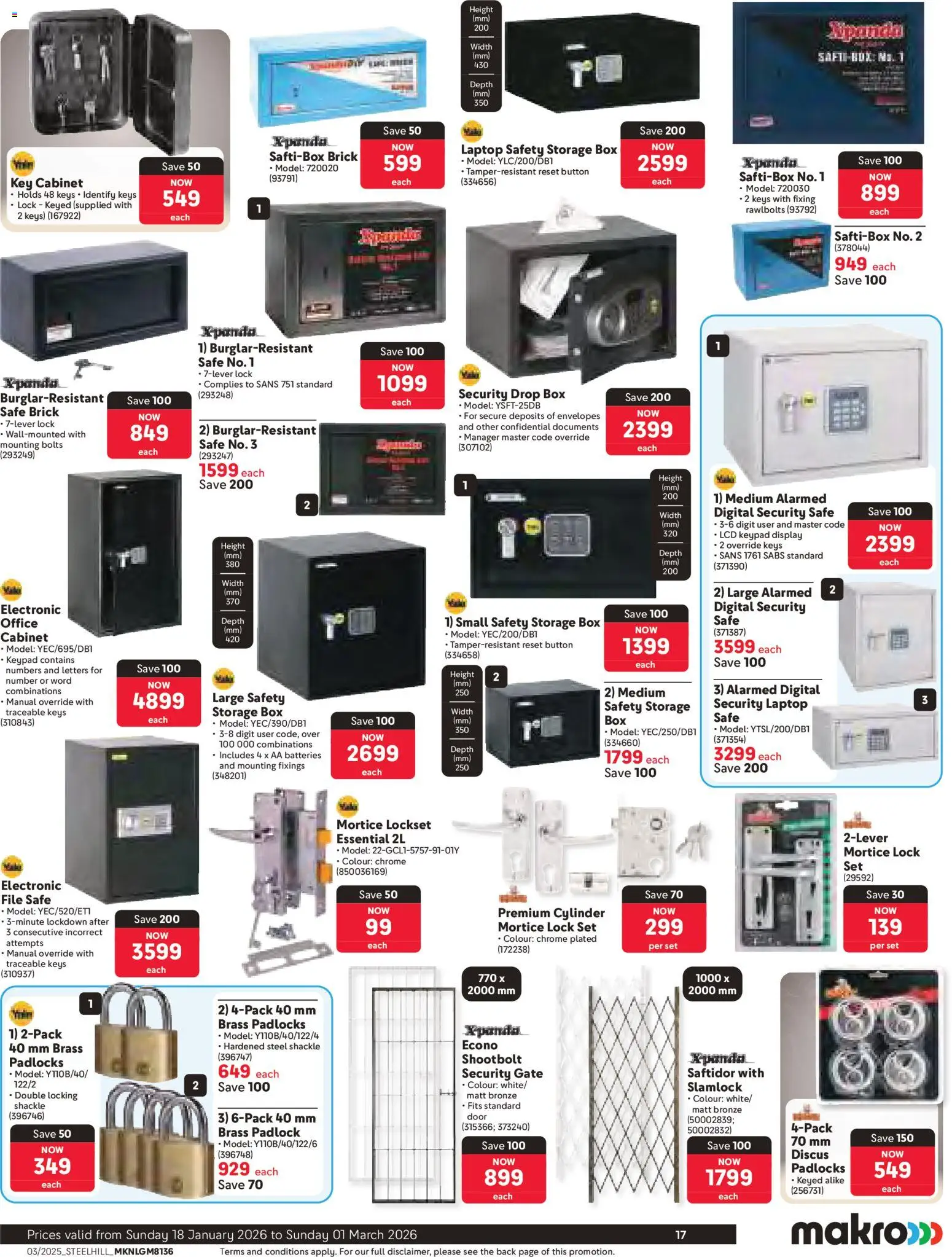 New Makro catalogue – valid from 18.01.2026 | Page: 17 | Products: Laptop, Lock, Box, Gate