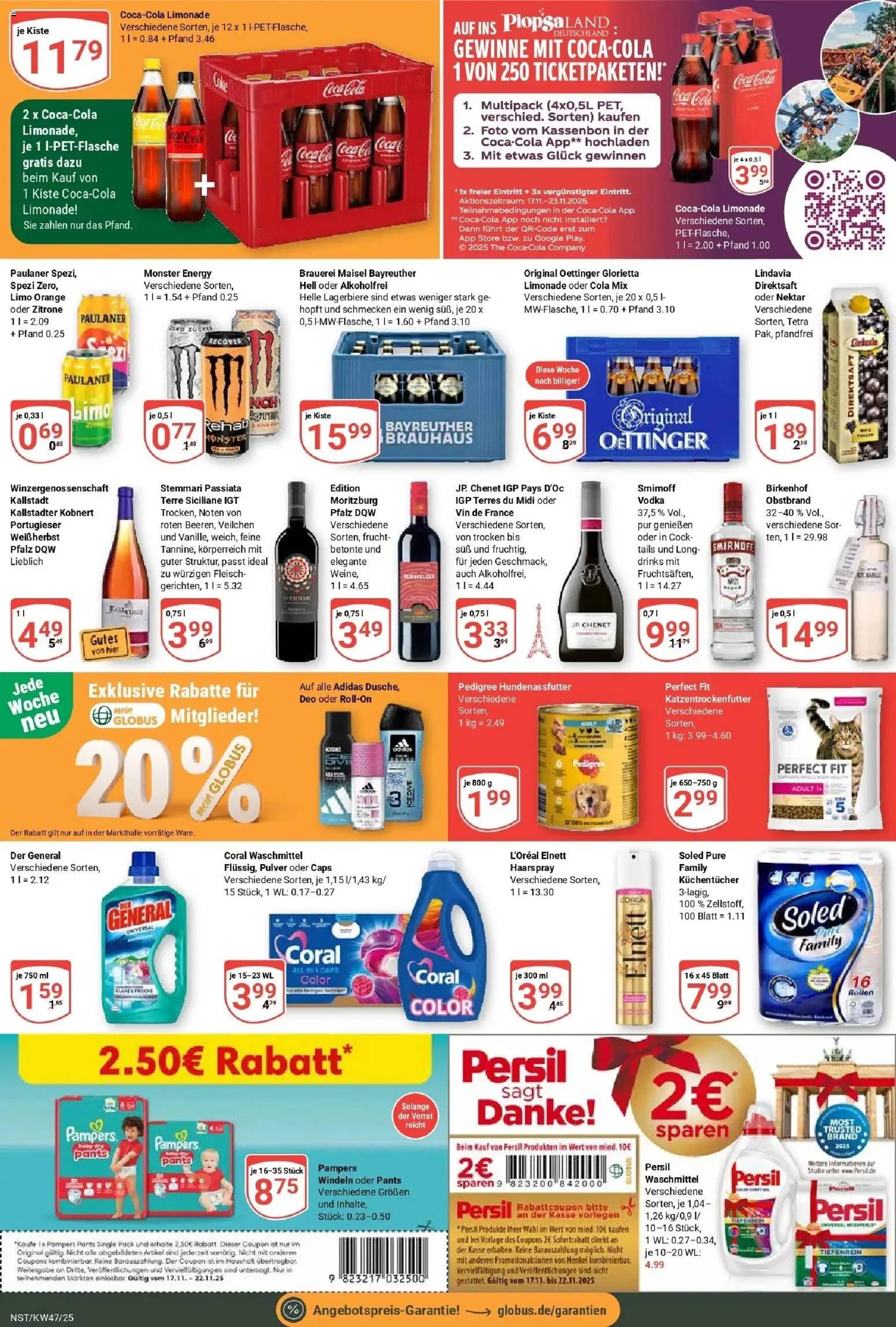 Globus prospekt Neustadt	 – gültig ab 17.11.2025 | Seite: 3 | Produkte: Energy, Pampers, Oettinger, Persil