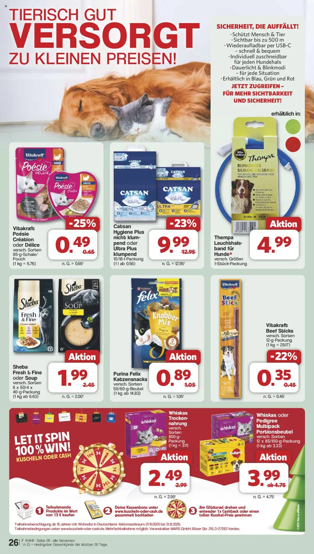 Famila Nordwest Prospekt 	 – gültig ab 06.10.2025 | Seite: 28 | Produkte: Kabel, USB, Pute, Pedigree