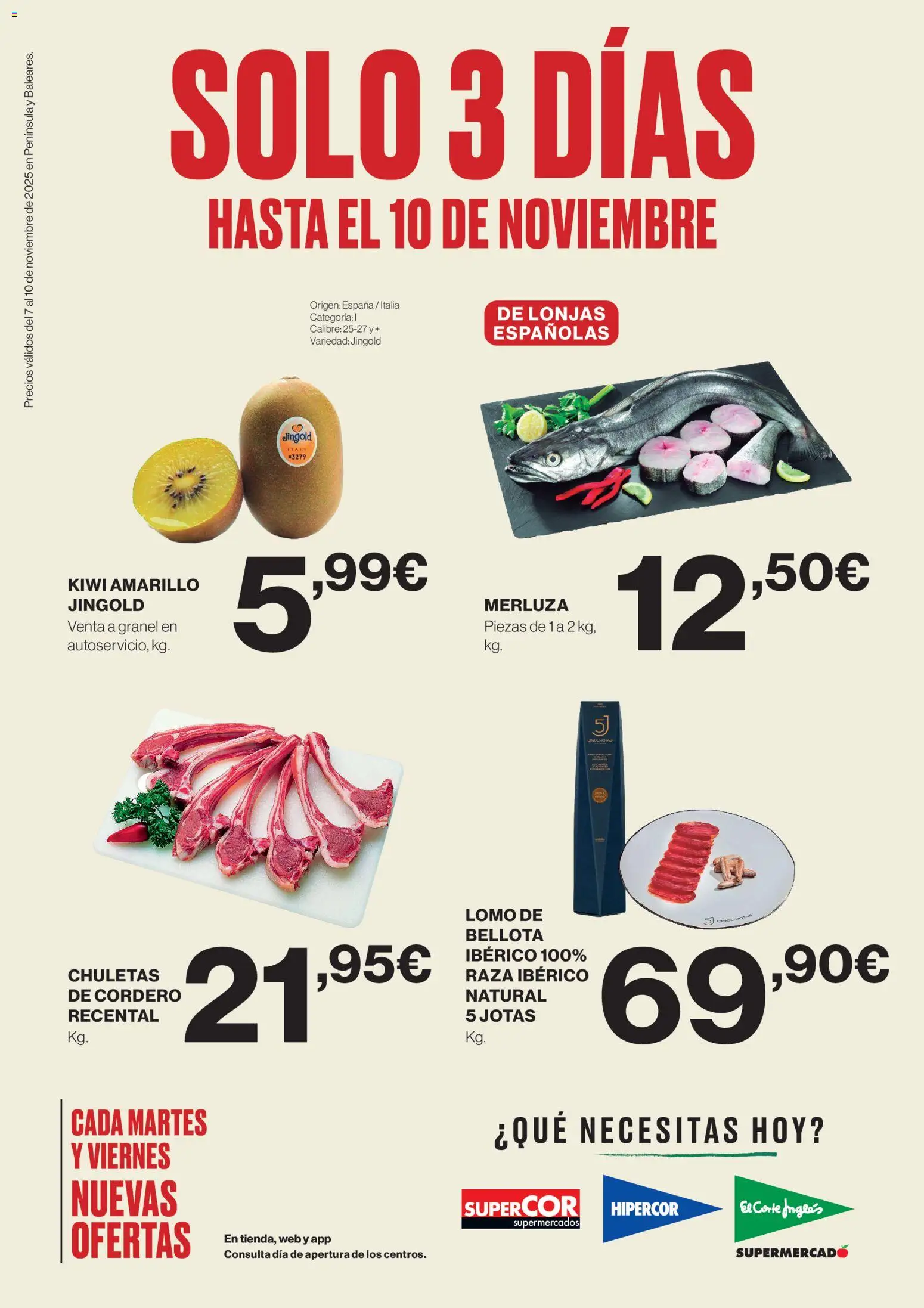 Supercor Península y Baleares │ válido desde el 07.11.2025 | Página: 1 | Productos: Kiwi, Φίλτρο καφέ