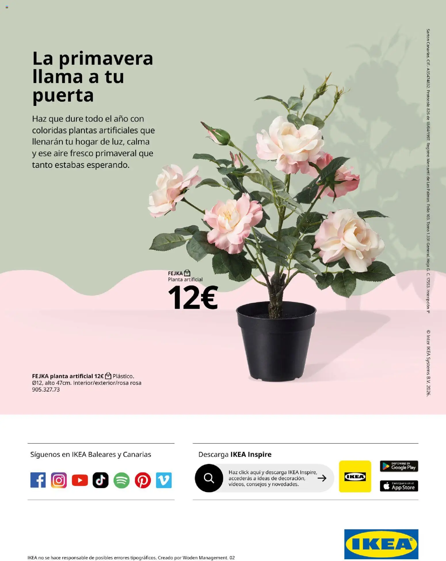IKEA - Colecciones de primaver │ válido desde el 01.01.2026 | Página: 16 | Productos: Planta artificial