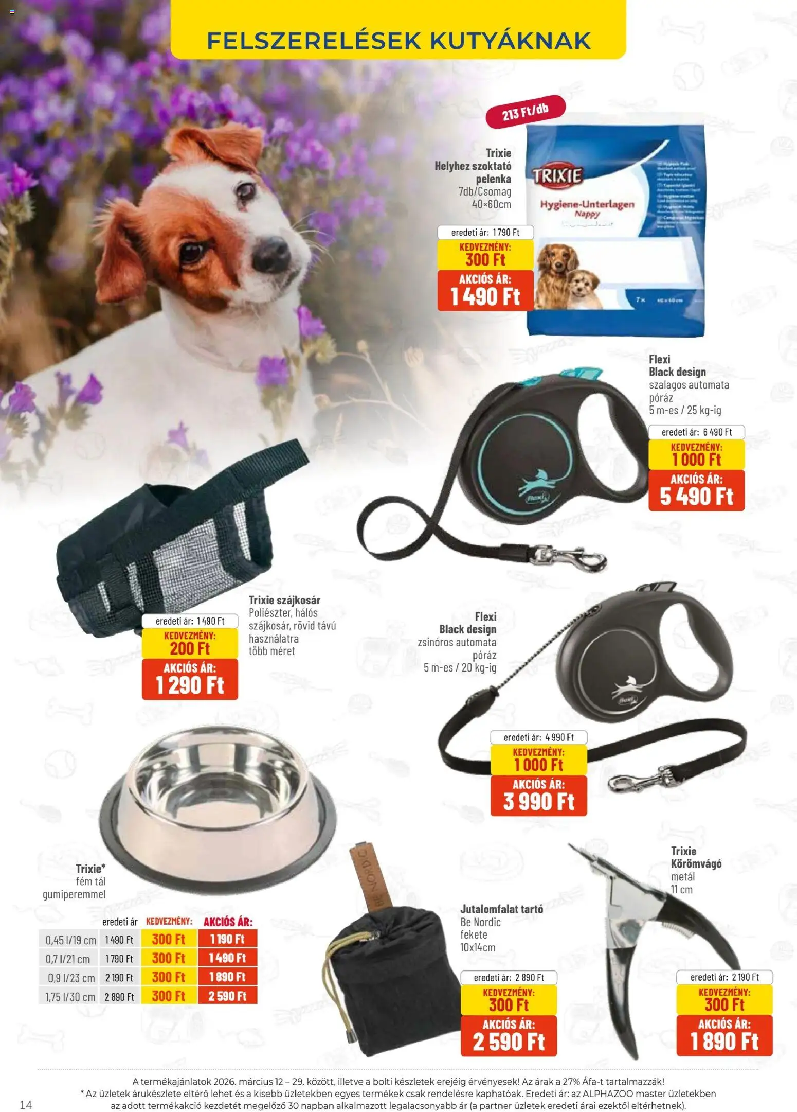 AlphaZoo akciós ujság - amely érvényes a következő dátumtól: 12.03.2026 | Oldal: 14 | Termékek: Pelenka