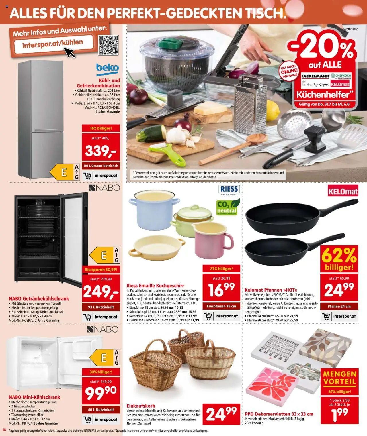 Interspar Flugblatt gültig ab 31.07.2025 | Seite: 18 | Produkte: Gemüse
