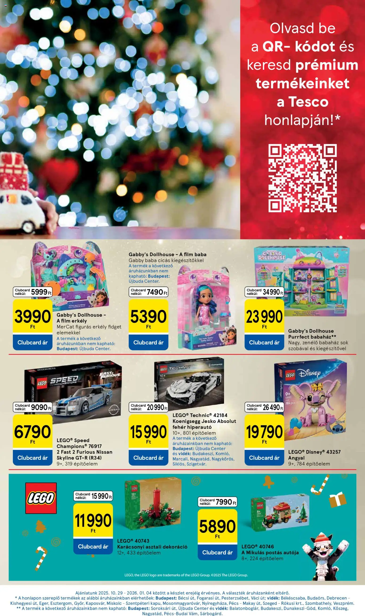 Tesco akciós ujság - amely érvényes a következő dátumtól: 06.11.2025 | Oldal: 13 | Termékek: PC, Dekoráció