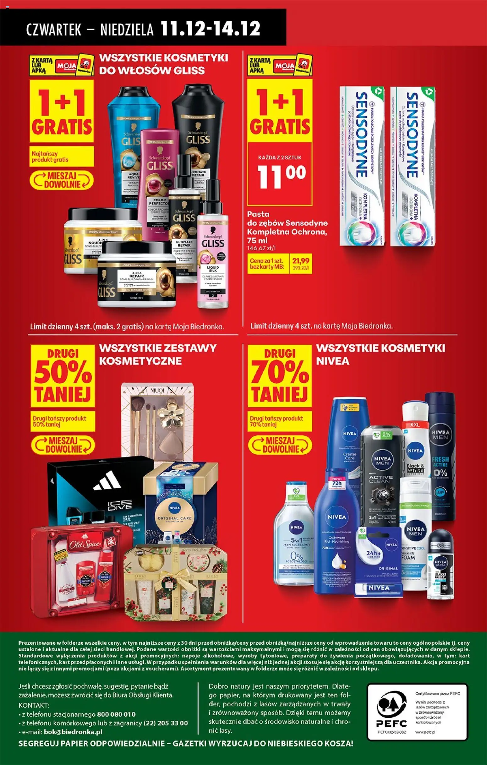 Biedronka gazetka - Oferta w tym tygodniu od 11.12.2025 | Strona: 85 | Produkty: Karta, Kosmetyki, Pasta do zębów, Old spice