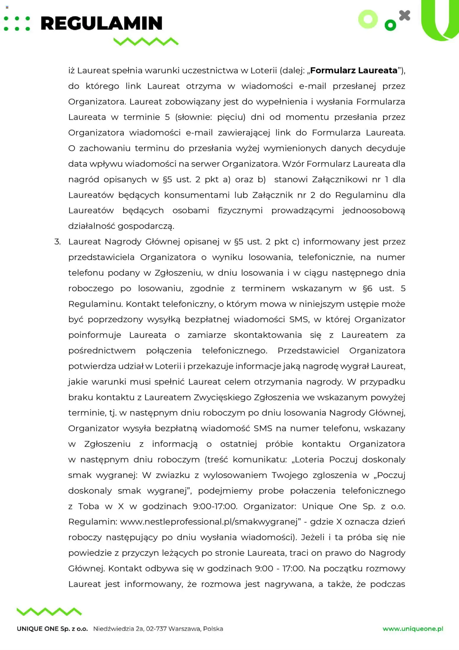 Makro Gazetka - Regulamin loterii Poczuj doskonały smak wygranej od 17.10.2025 | Strona: 13