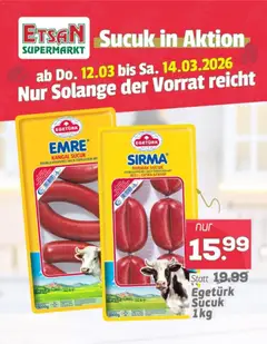 ETSAN Sucuk in Aktion ab 12.03.2026 gültig