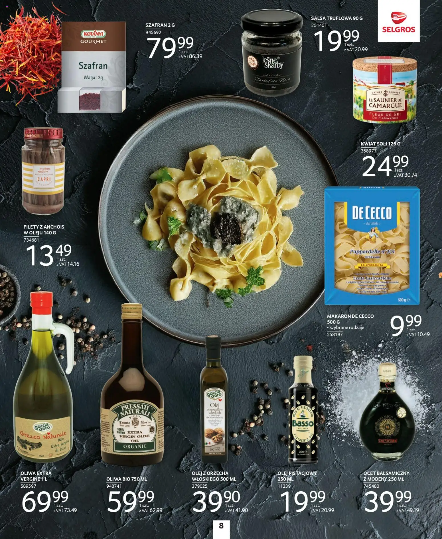 Selgros cash&carry Gazetka - Premium od 04.12.2025 | Strona: 24 | Produkty: Waga, Olej, Makaron, Szafran