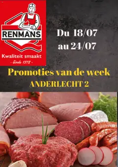 Renmans folder / publicité - Voorbeeld van een folder van Renmans, geldig van 18.07.2025
