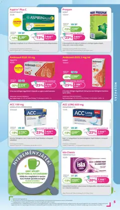 Kulcs Patika Akciós újság - amely érvényes a következő dátumtól: 01.11.2025 | Oldal: 5 | Termékek: Pezsgőtabletta