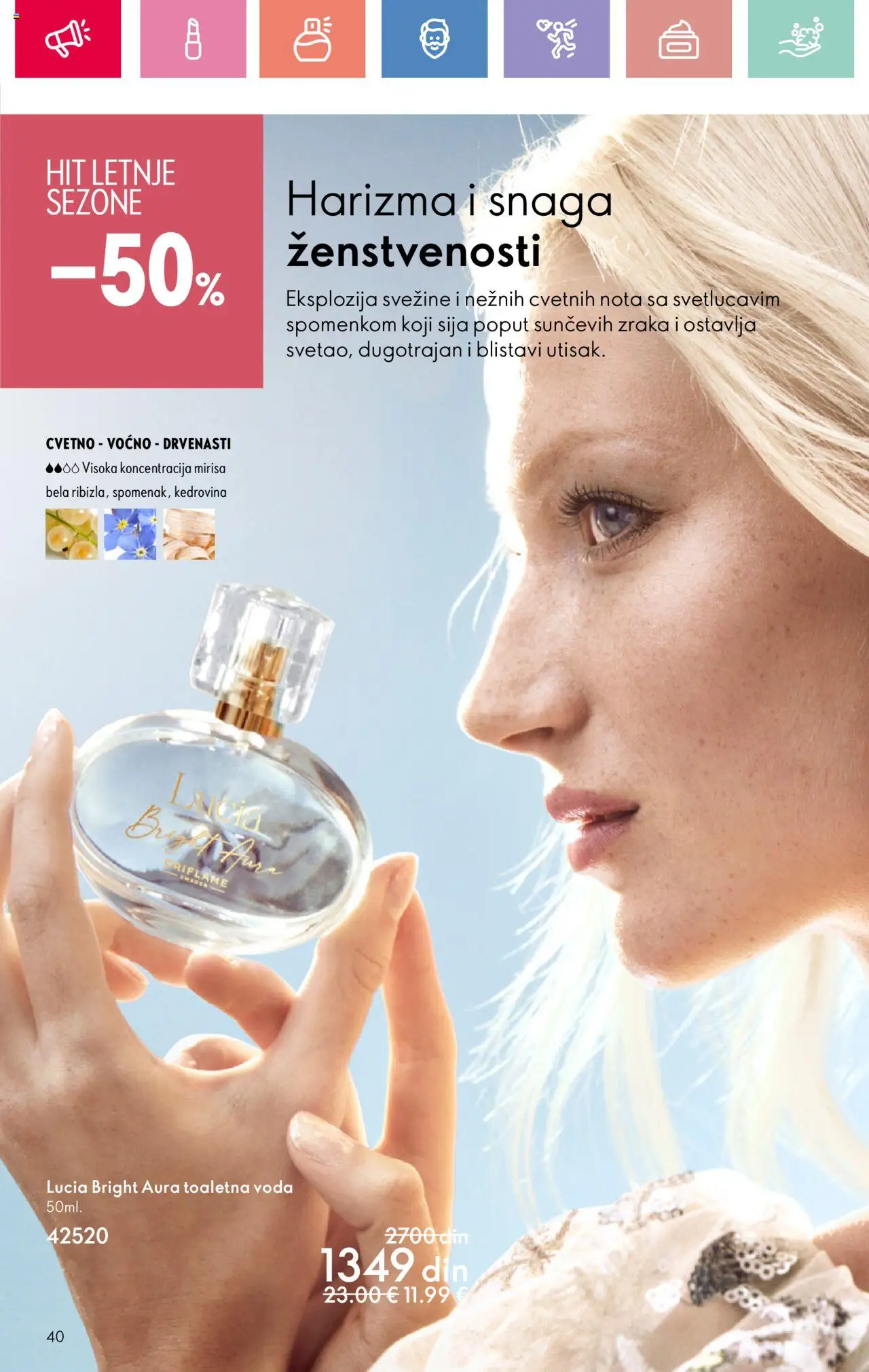 Oriflame katalog - važi od 22.06.2025 | Strana: 40 | Proizvode: Toaletna voda, Voda
