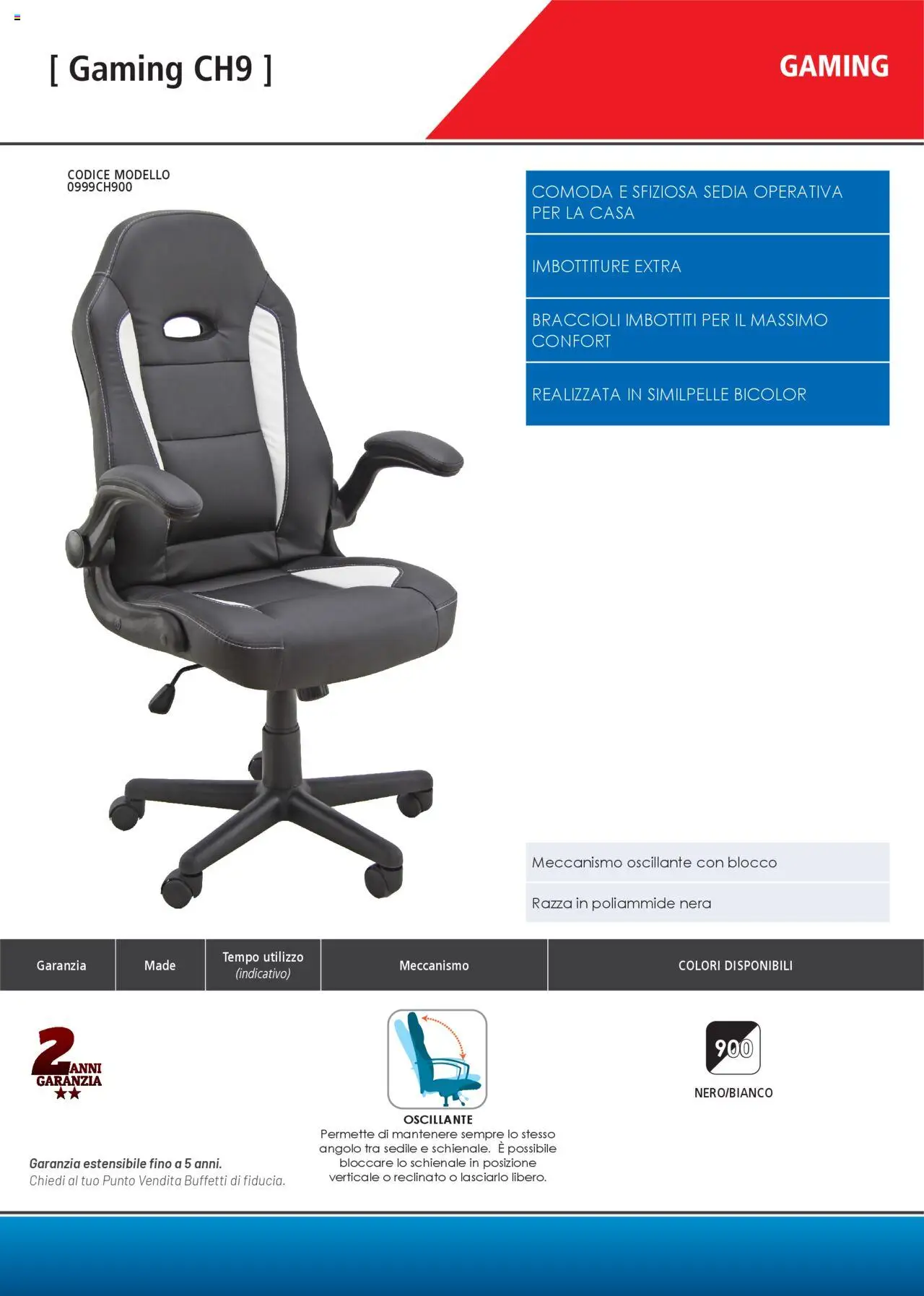 Volantino Buffetti del 28.06.2025 | Pagina: 175 | Prodotti: Braccioli, Sedia