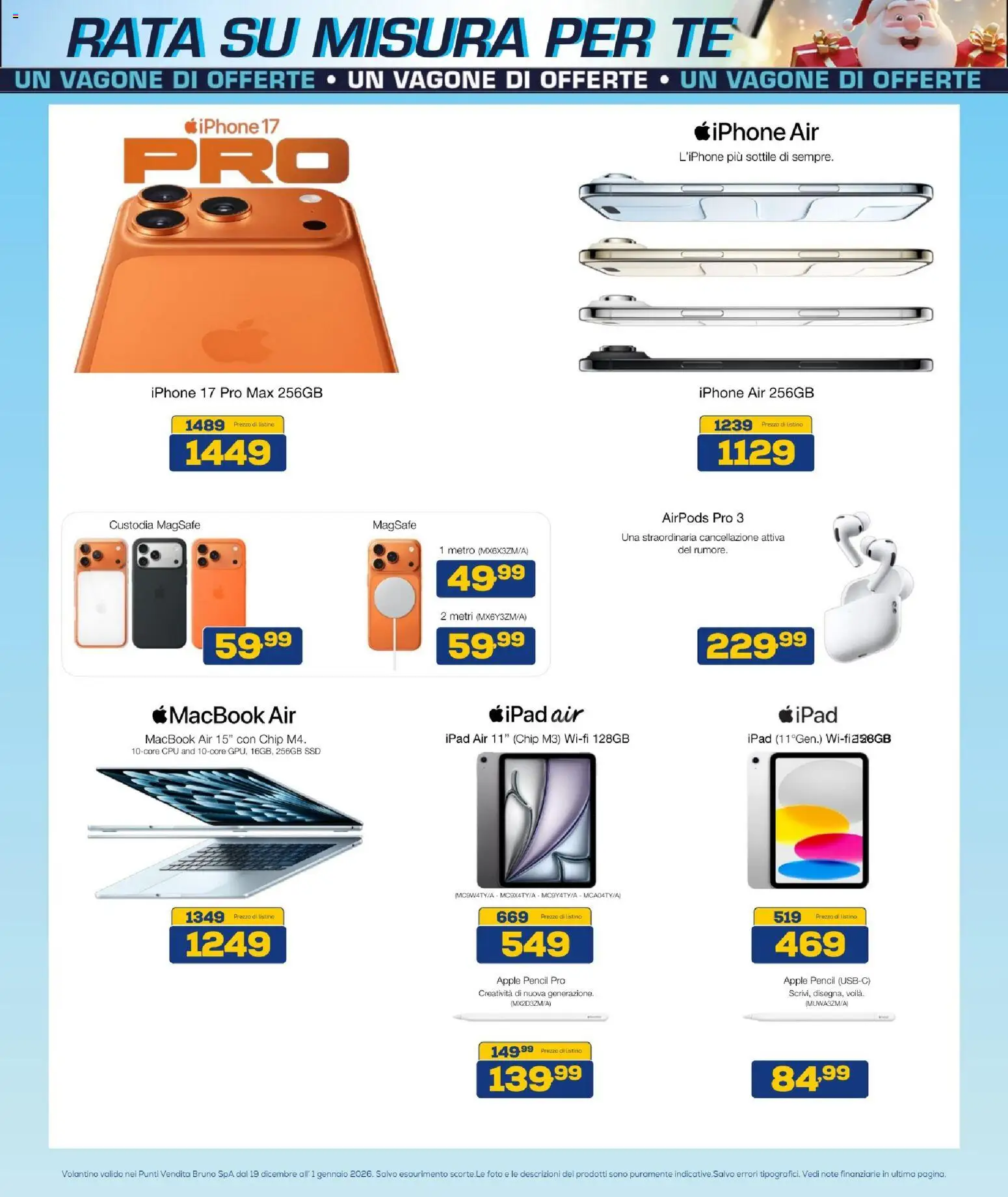 Volantino BRUNO del 19.12.2025 | Pagina: 6 | Prodotti: Iphone, Tè, Macbook, Airpods