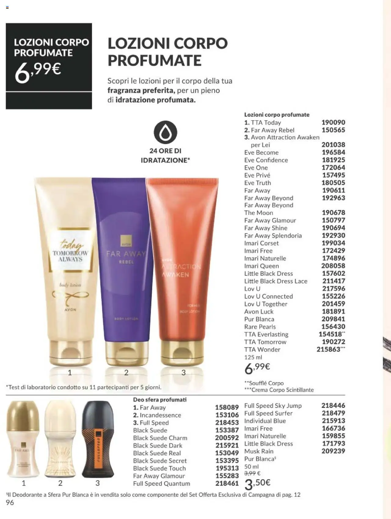 Volantino Avon del 01.09.2025 | Pagina: 96 | Prodotti: Crema, Deodorante, Body, The
