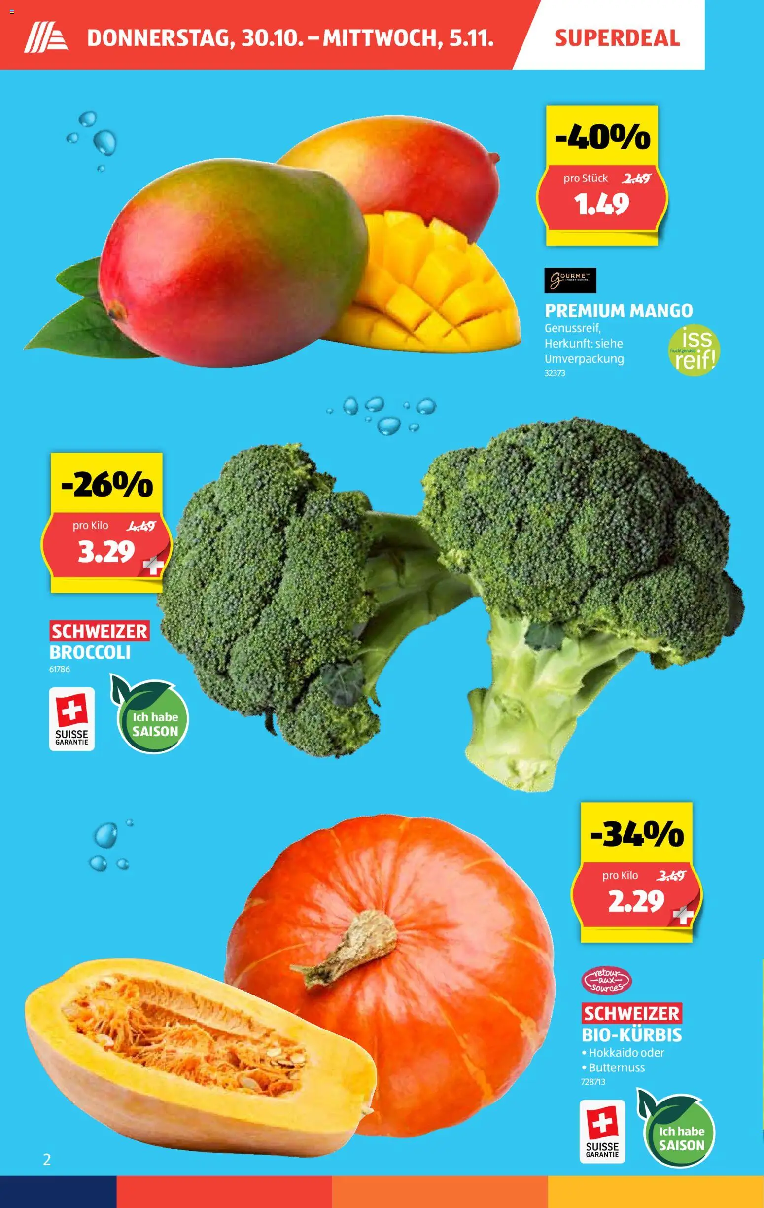 Aldi Aktionen – gültig ab 30.10.2025 | Seite: 3 | Produkte: Mango