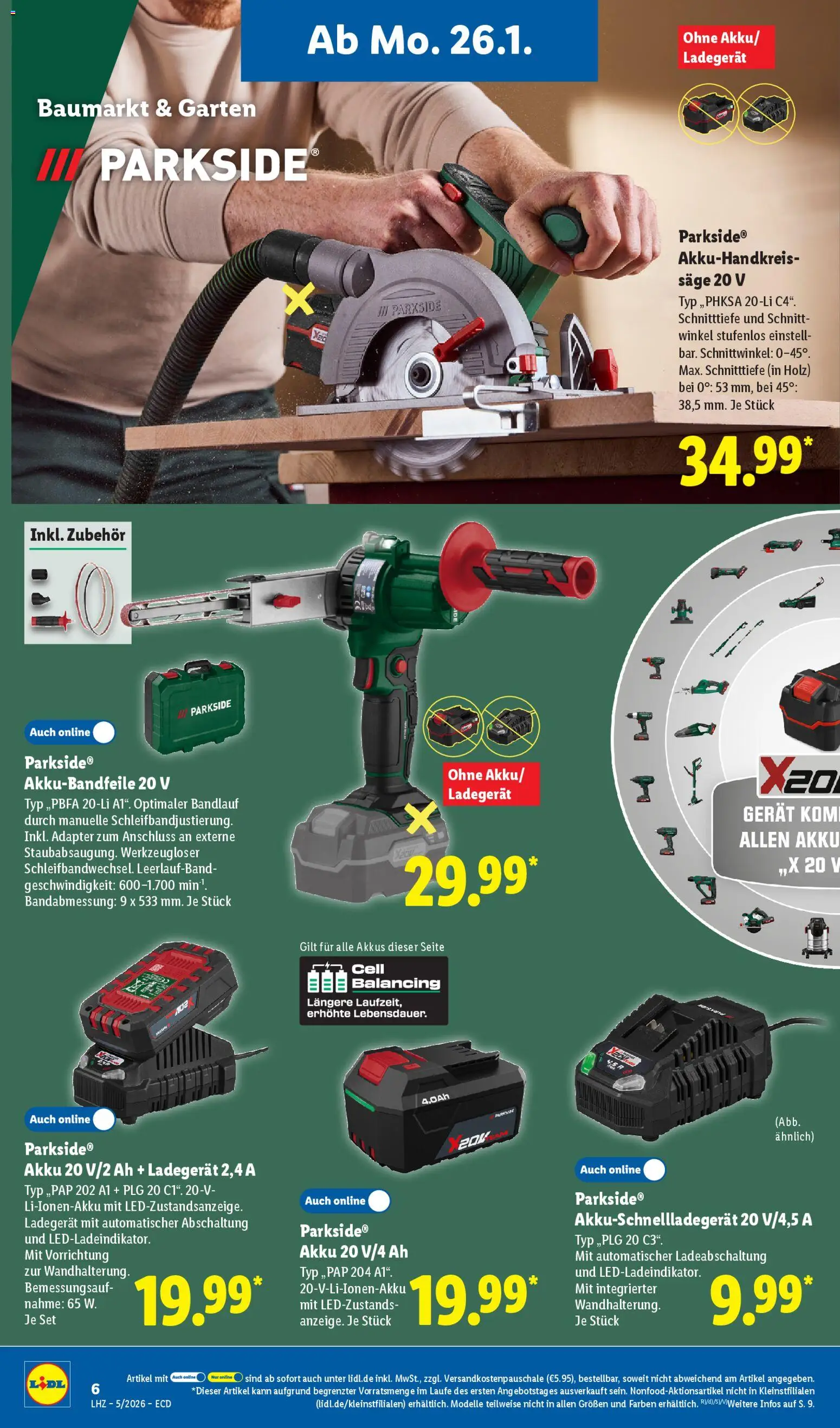 Lidl - Prospekt – gültig ab 26.01.2026 | Seite: 6 | Produkte: Adapter, Ladegerät