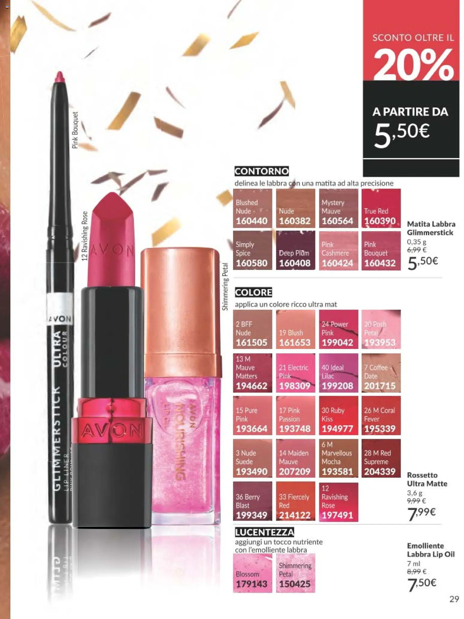 Volantino Avon del 31.12.2025 | Pagina: 29 | Prodotti: Rossetto, Blush