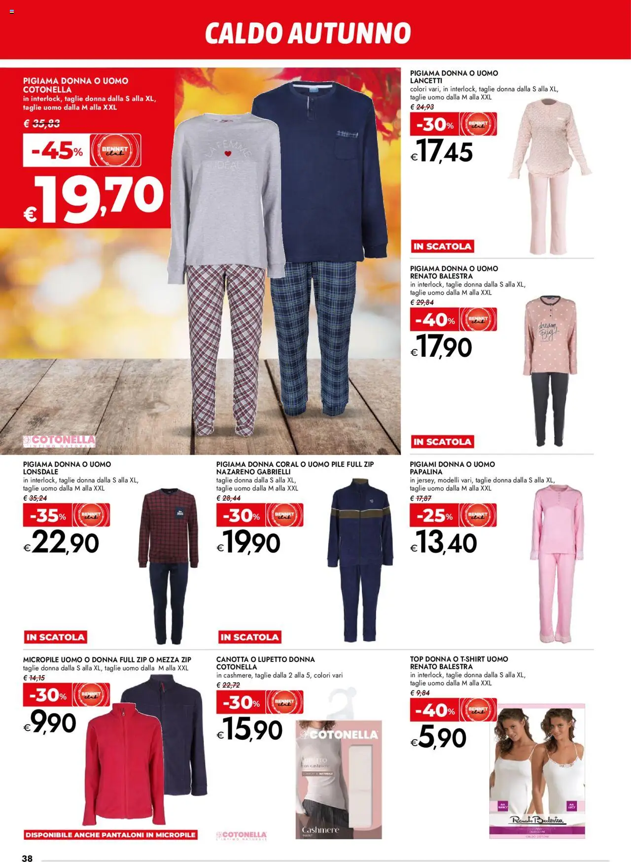 Volantino bennet del 25.09.2025 | Pagina: 38 | Prodotti: Pile, Canotta, Pantaloni, Top