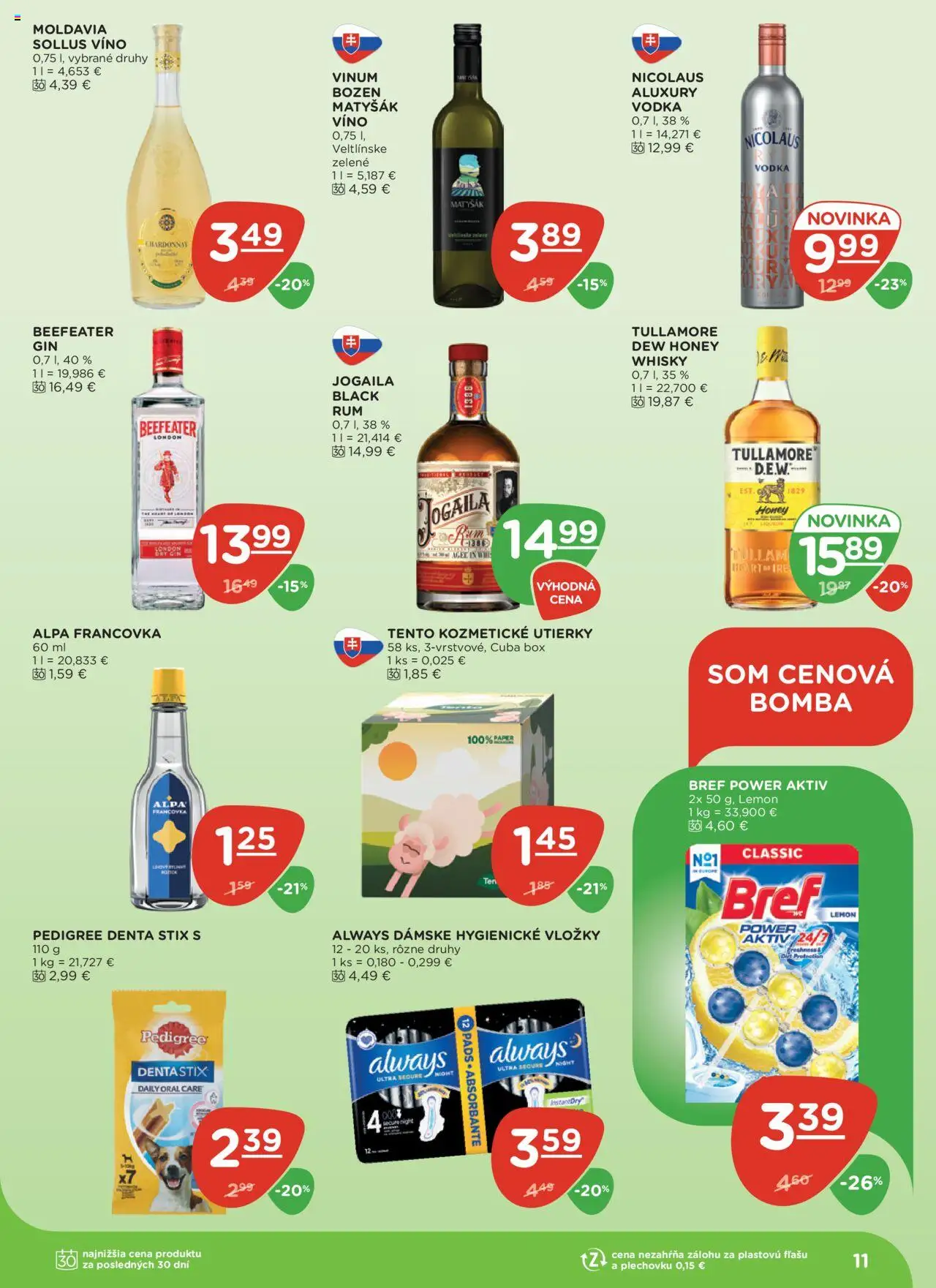 Terno leták │ platný od 10.07.2025 | Strana: 11 | Produkty: Alpa, Whisky, Rum, Tullamore Dew