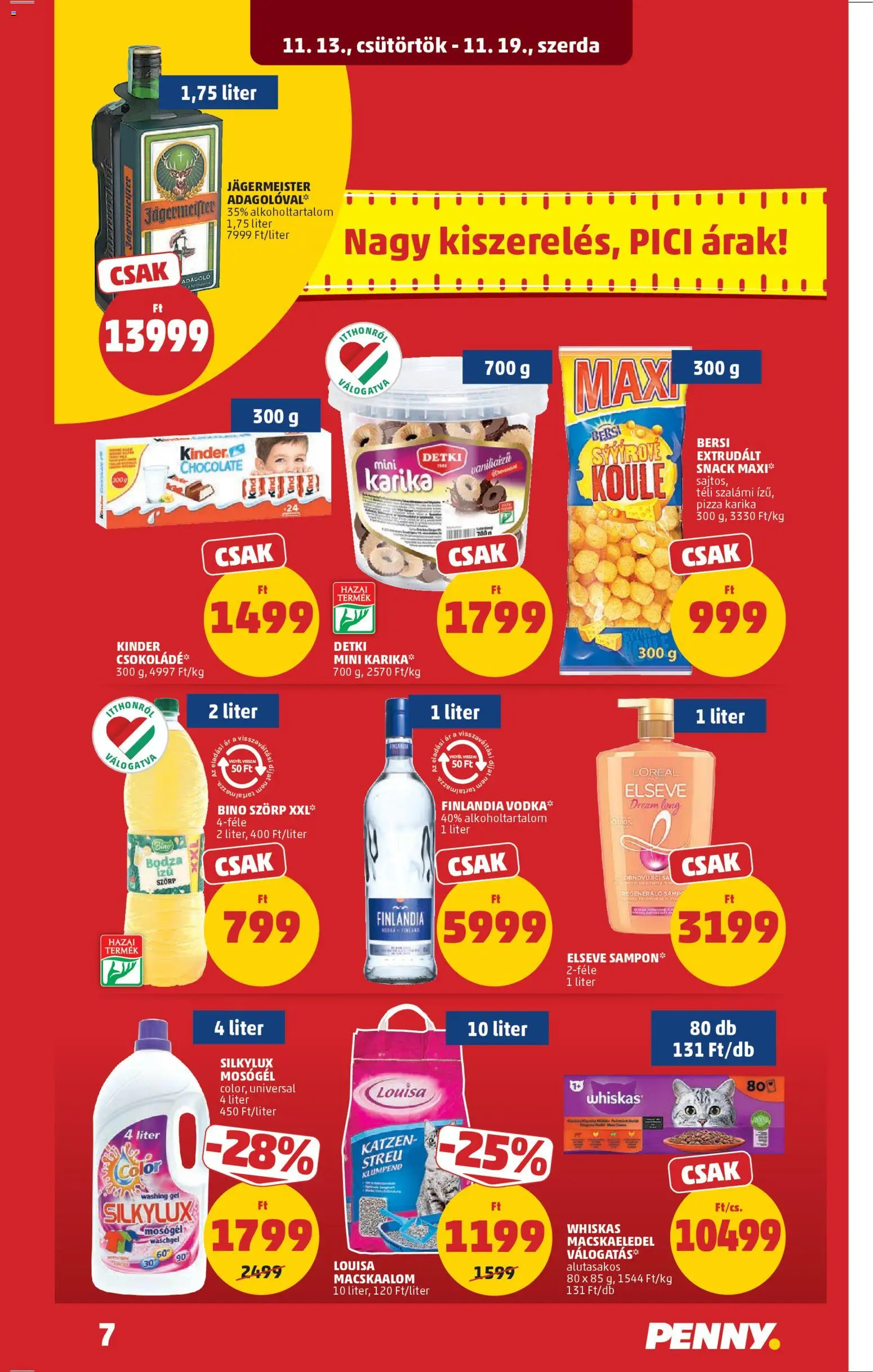 PENNY akciós ujság - amely érvényes a következő dátumtól: 13.11.2025 | Oldal: 9 | Termékek: Mosógél, Csokoládé, Szalámi, Só