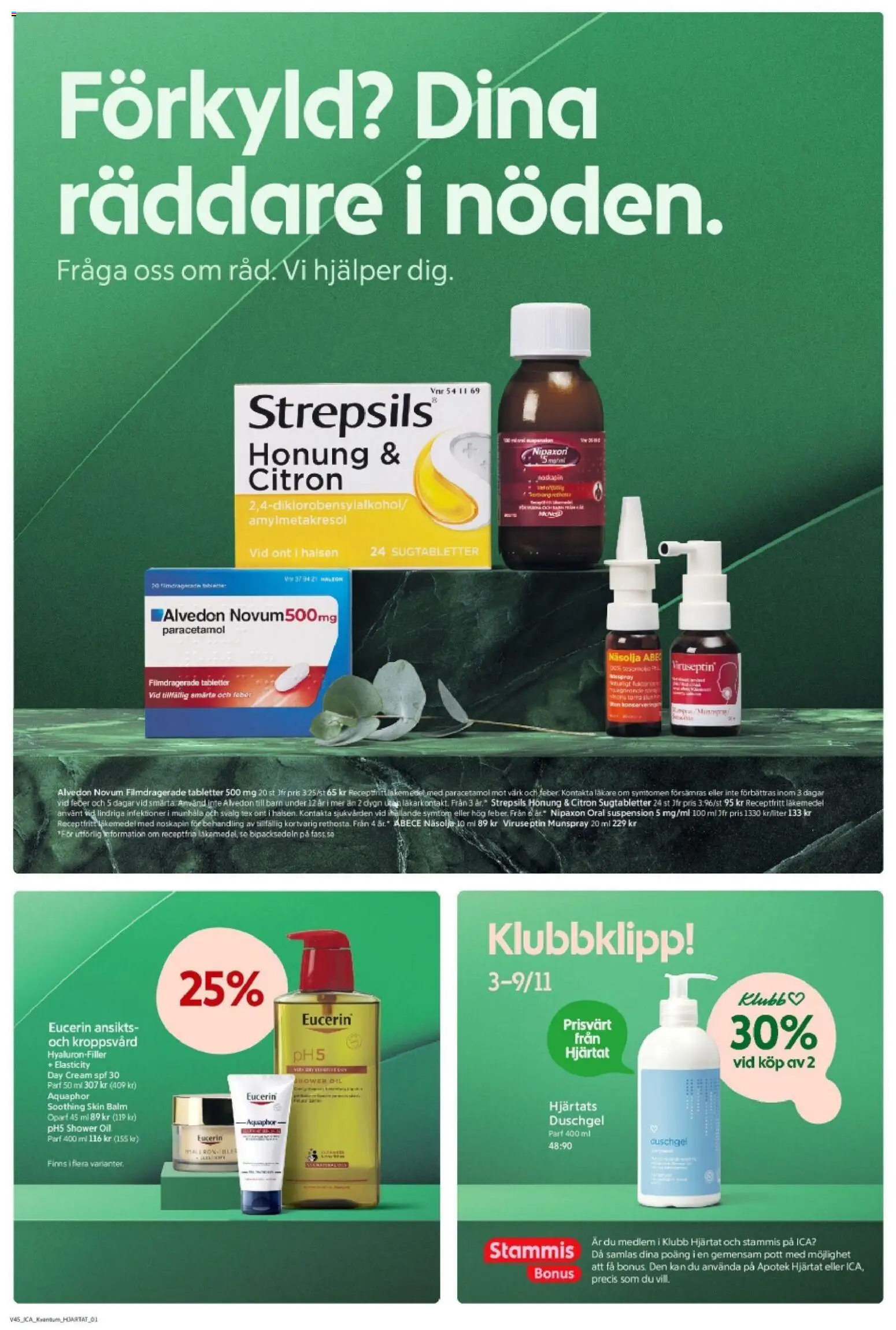 ICA Kvantum reklamblad aktuell från 03.11.2025 | Sida: 8 | Produkter: Alvedon, Citron