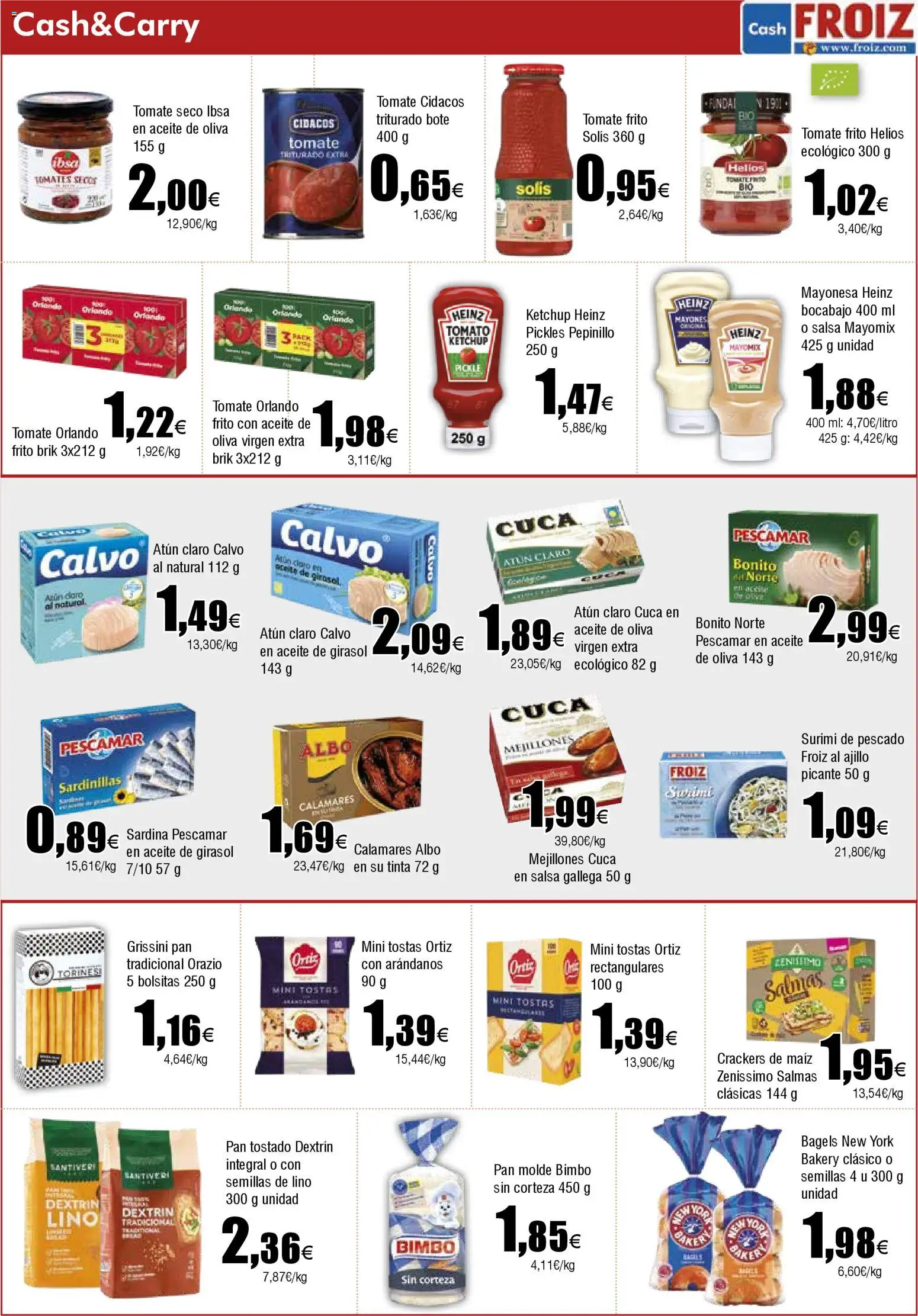 Froiz - Folleto Cash │ válido desde el 12.11.2025 | Página: 3 | Productos: Aceite, Aceite de girasol, Οθόνη προβολής, Atún claro