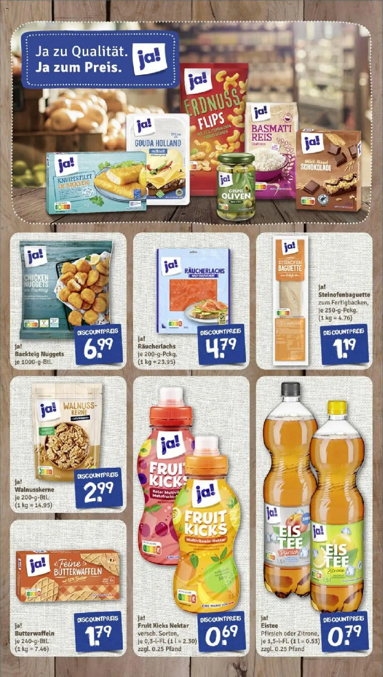 Rewe prospekt Lage	 - gültig ab dem 27.07.2025 | Seite: 11 | Produkte: Schokolade, Baguette, Räucherlachs, Pfirsich